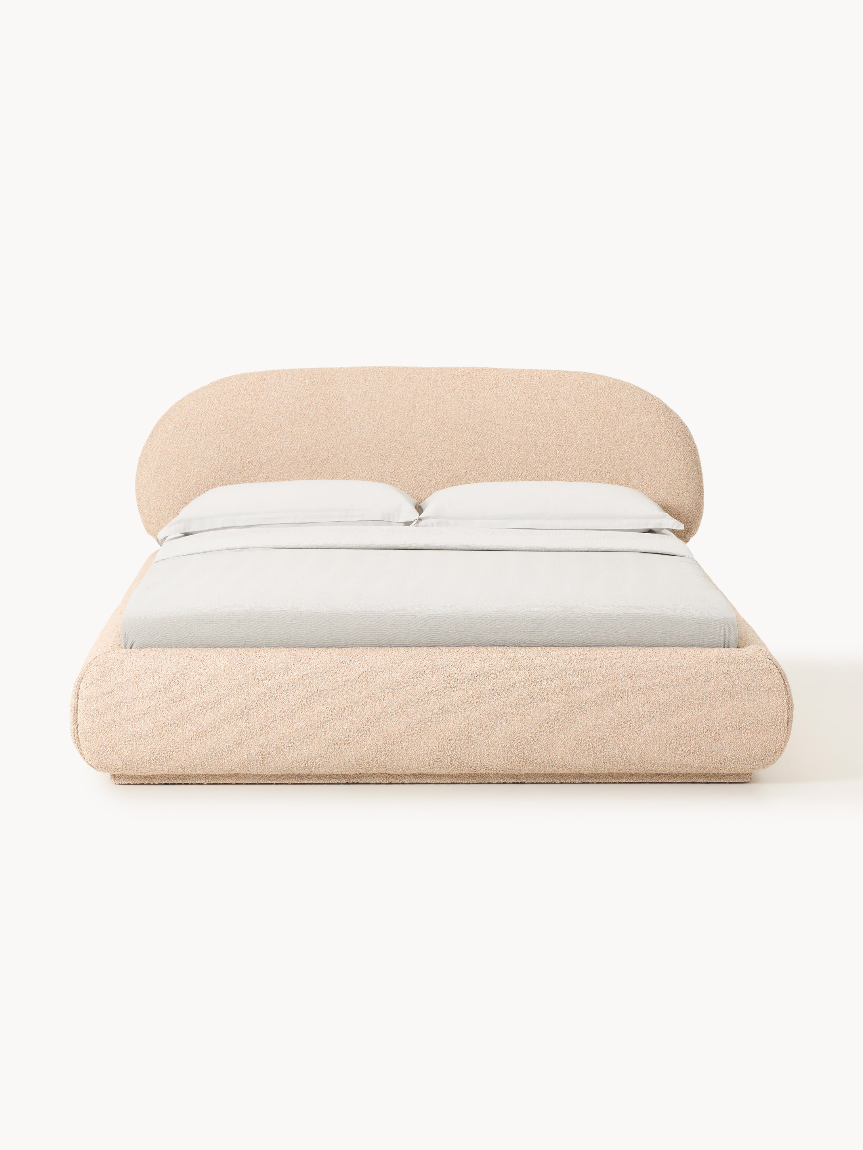 Alba Upholstered Bouclé Bed