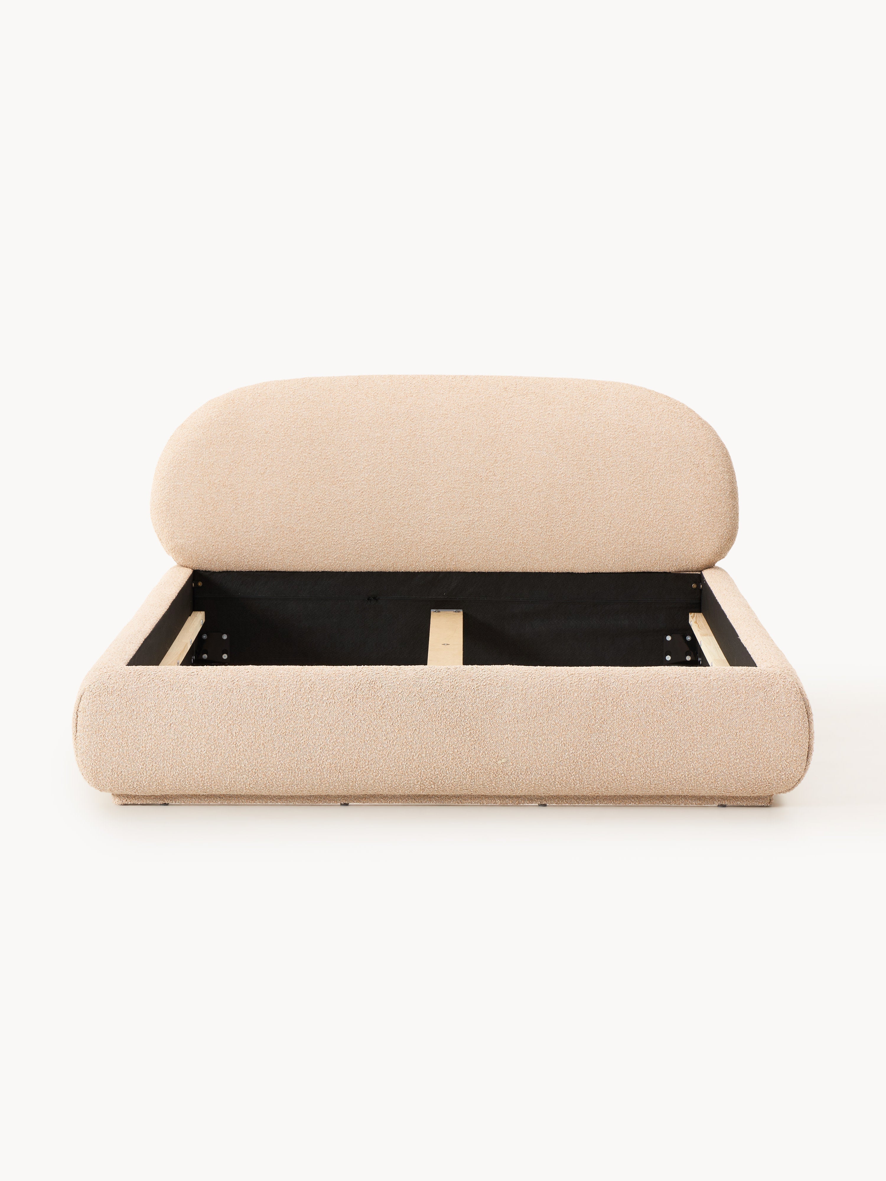 Alba Upholstered Bouclé Bed