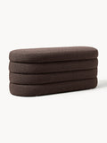 Gallery image 1 - Bouclé Upholstered Bench Alto with Storage Space