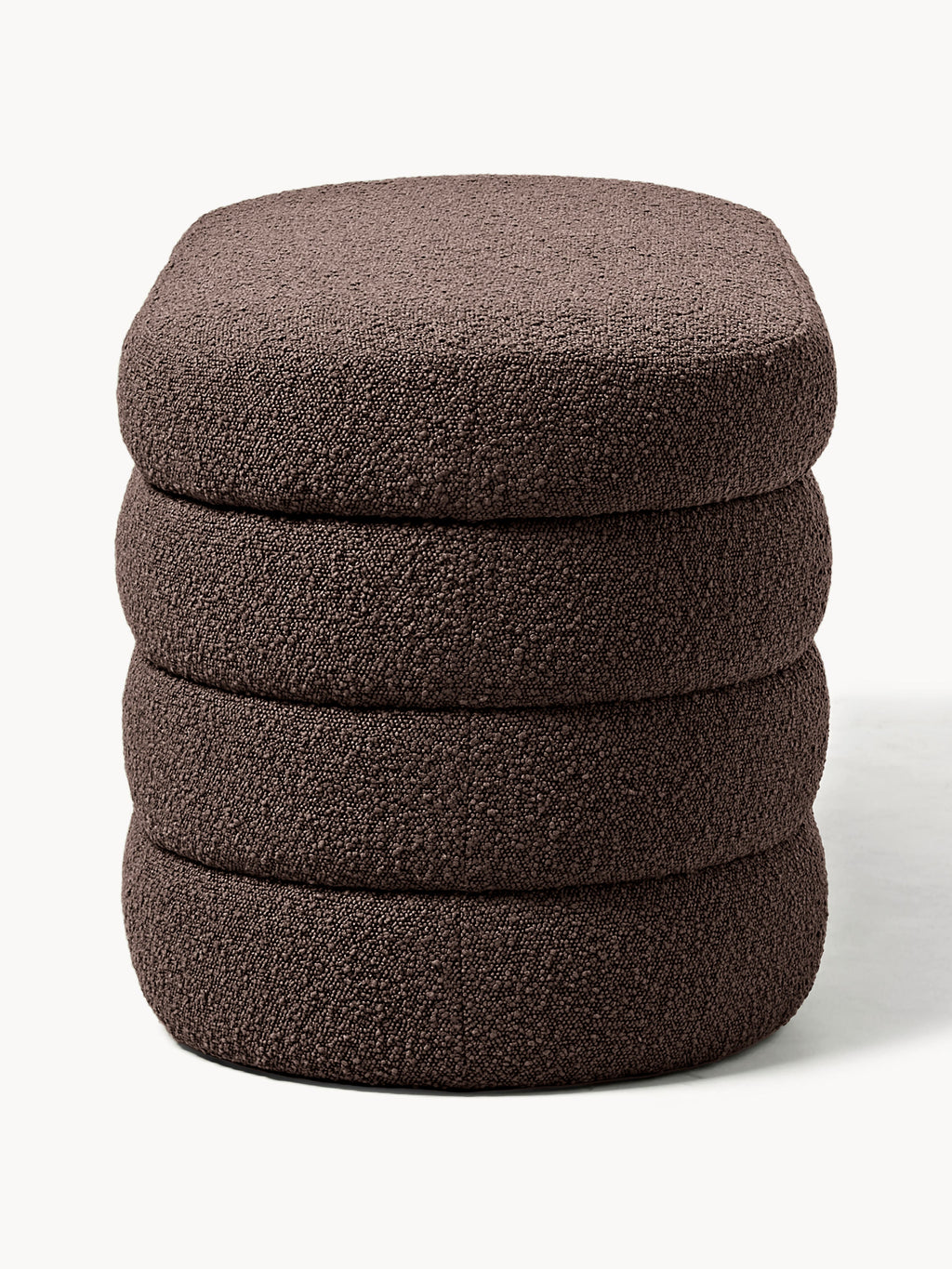 Alto Bouclé Upholstered Bench with Storage Space