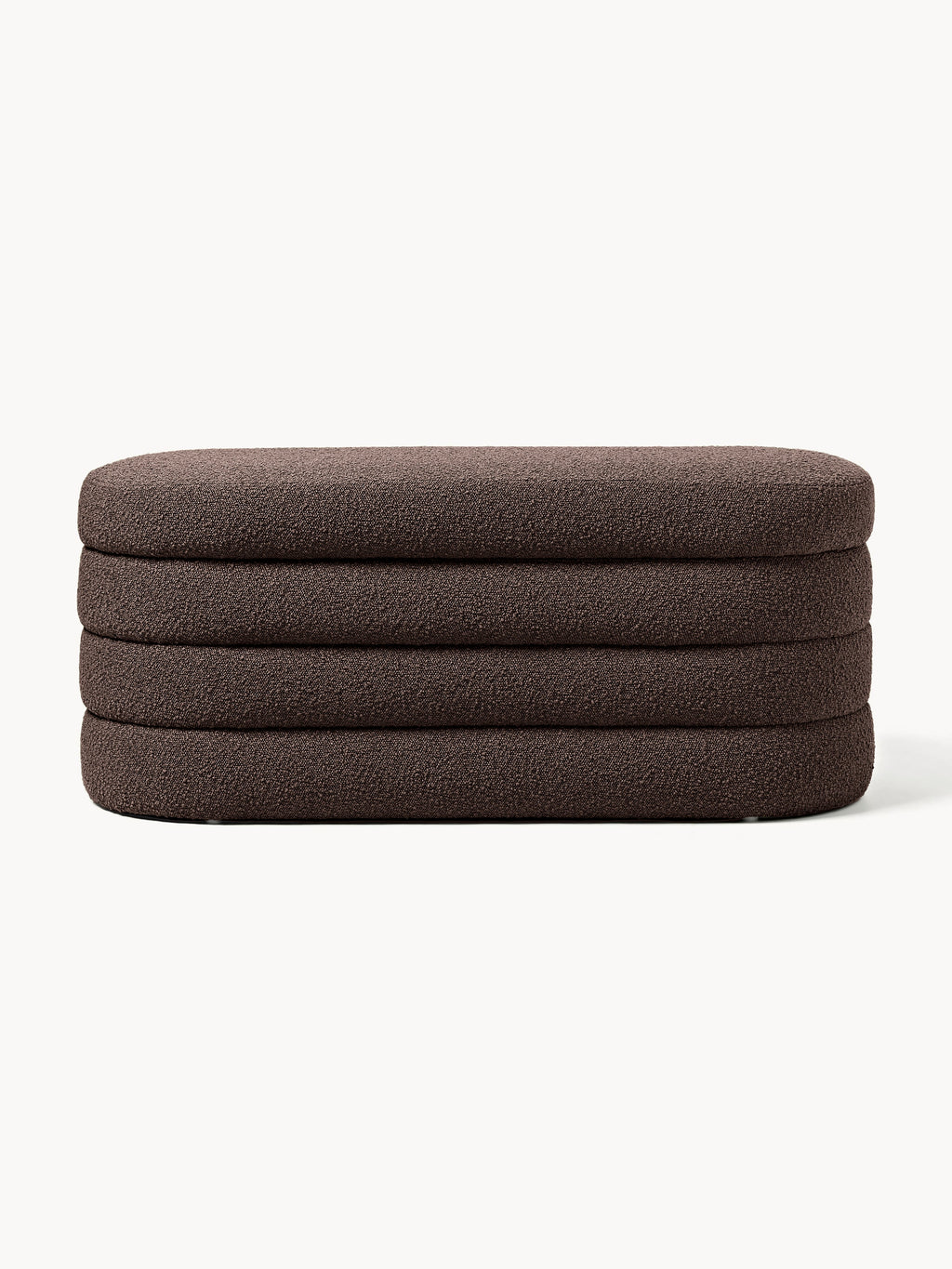 Alto Bouclé Upholstered Bench with Storage Space