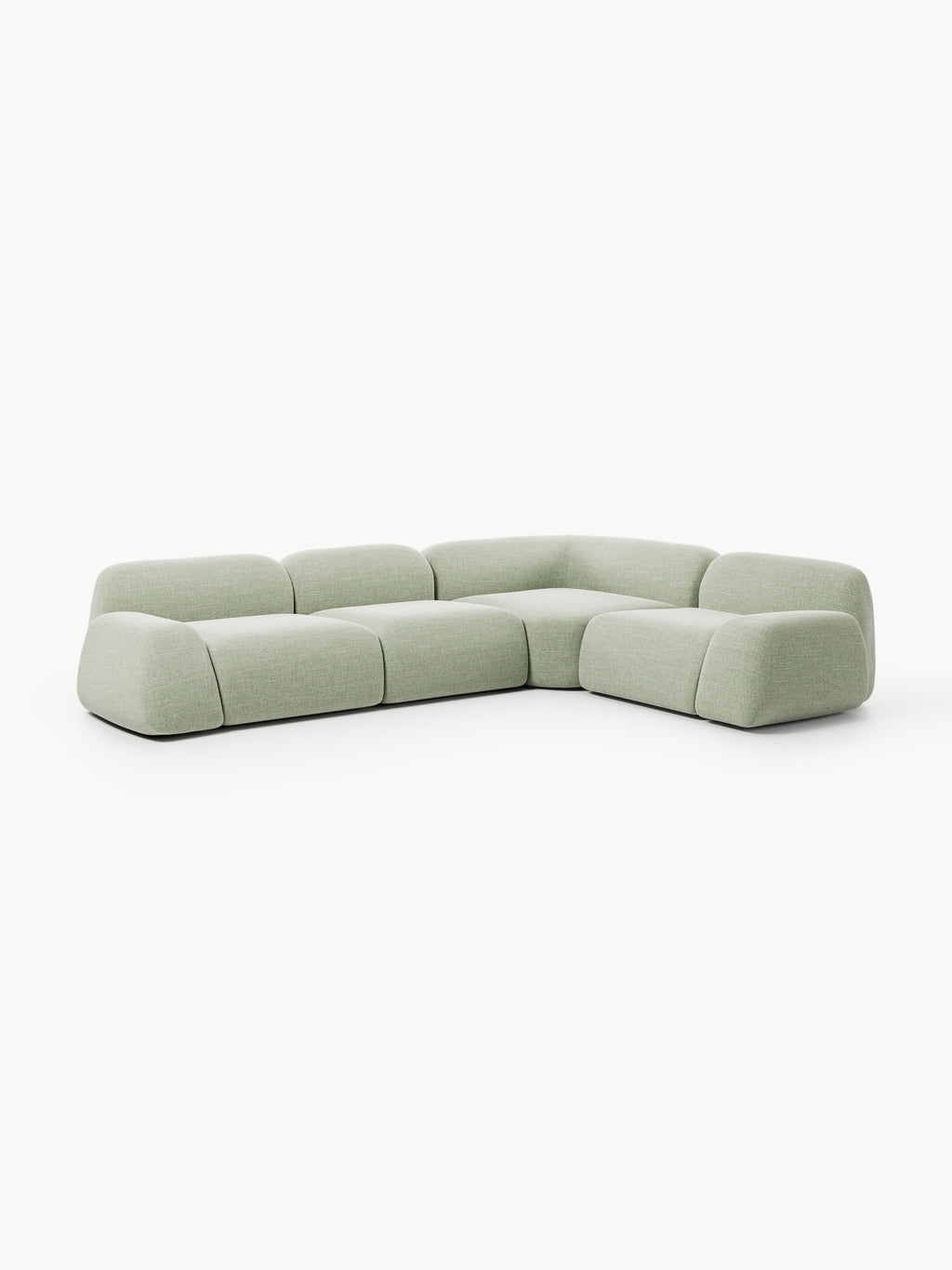 Wolke Modular Bouclé Corner Sofa (4-seater)