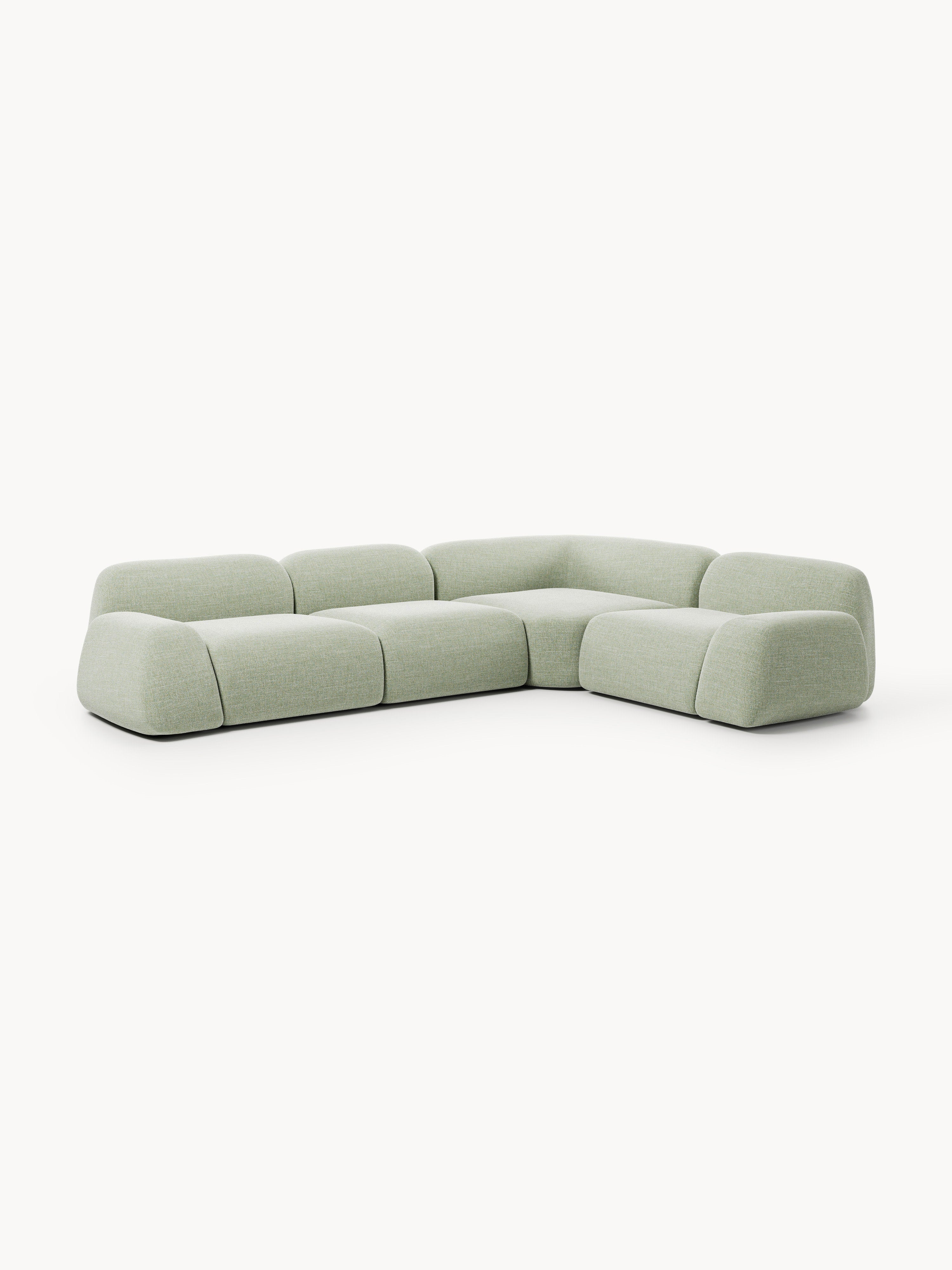 Wolke Modular Bouclé Corner Sofa (4-seater)