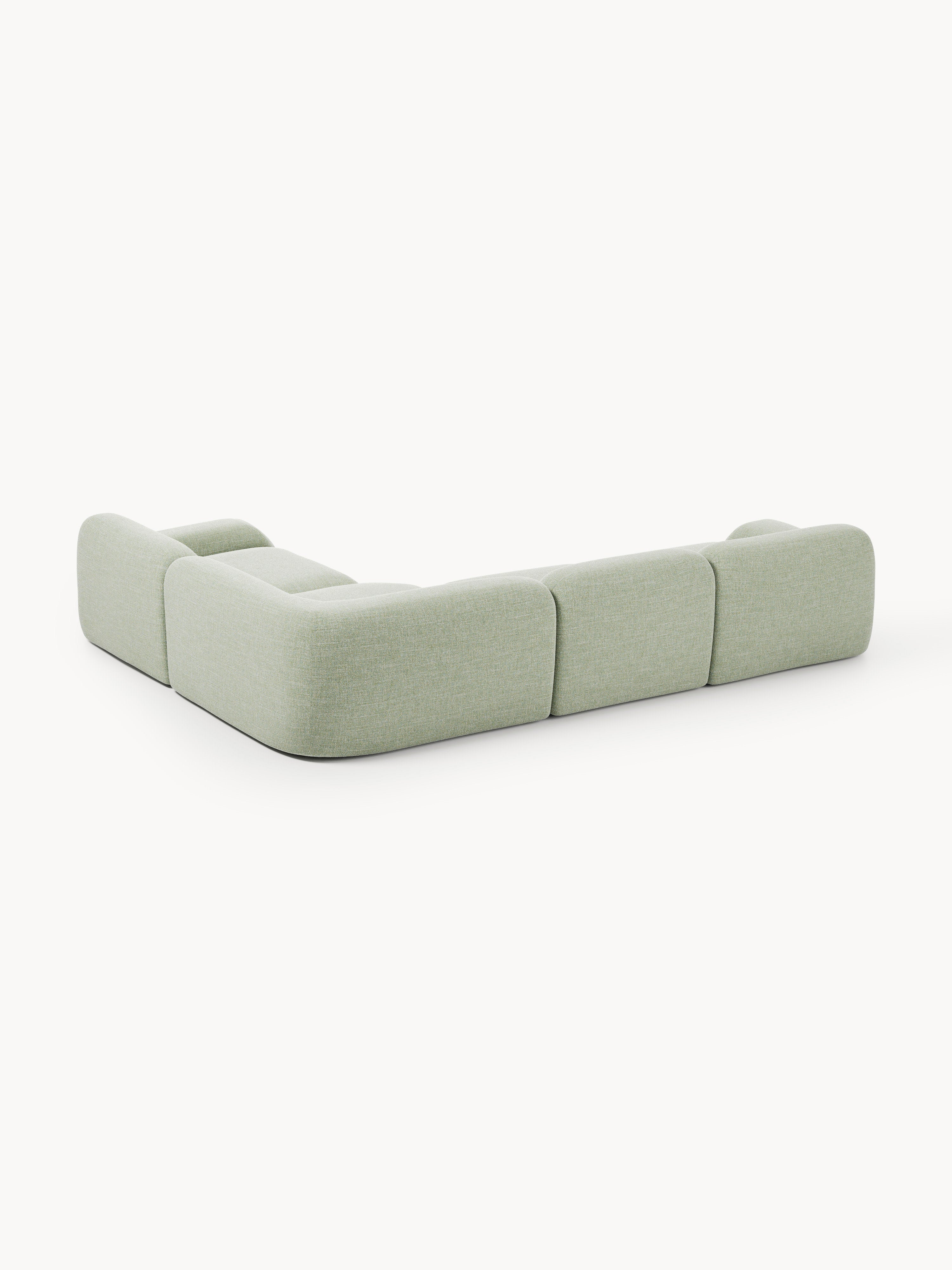 Wolke Modular Bouclé Corner Sofa (4-seater)
