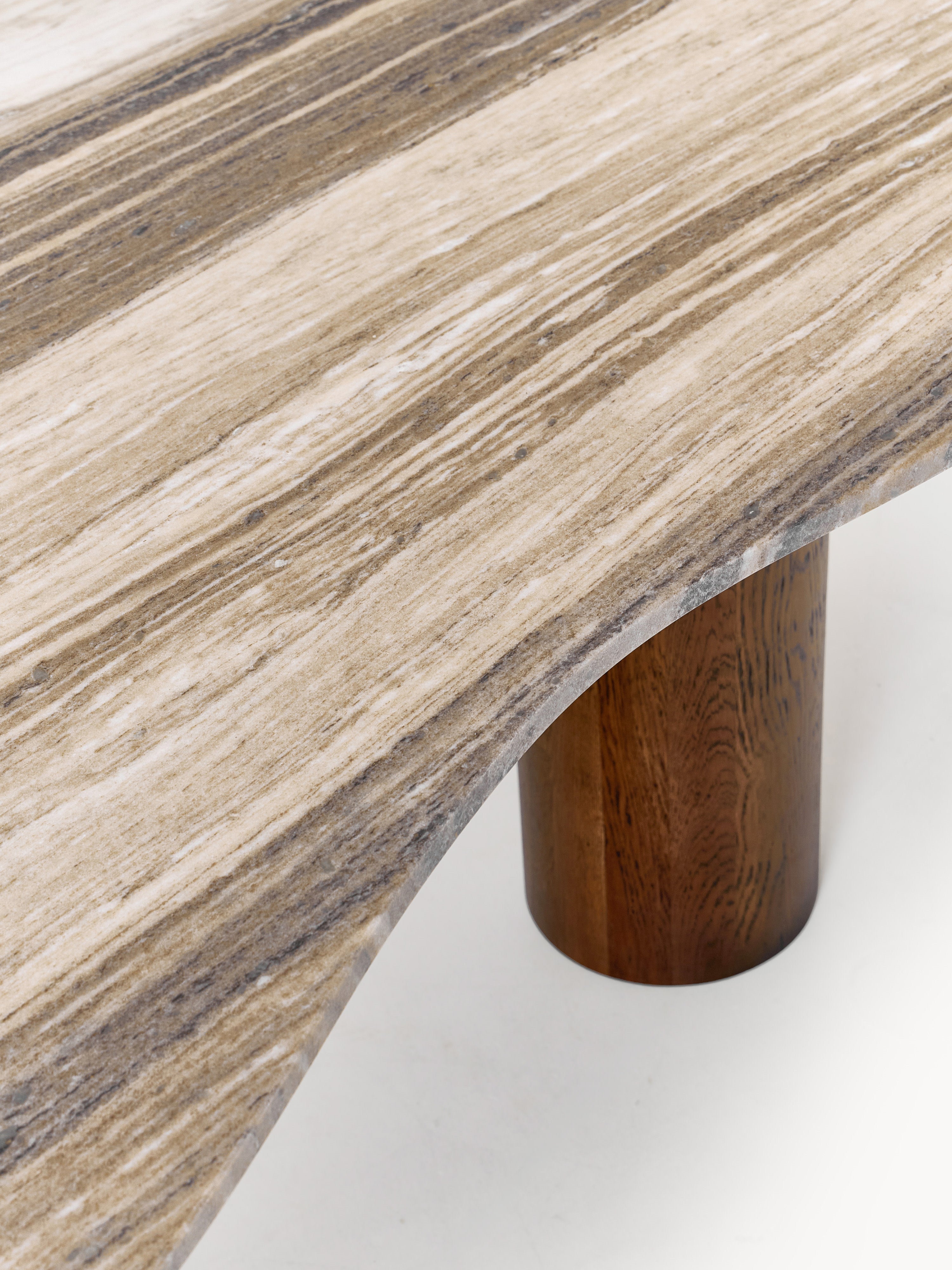 Naruto Organic-Shaped Marble Dining Table, in various sizes