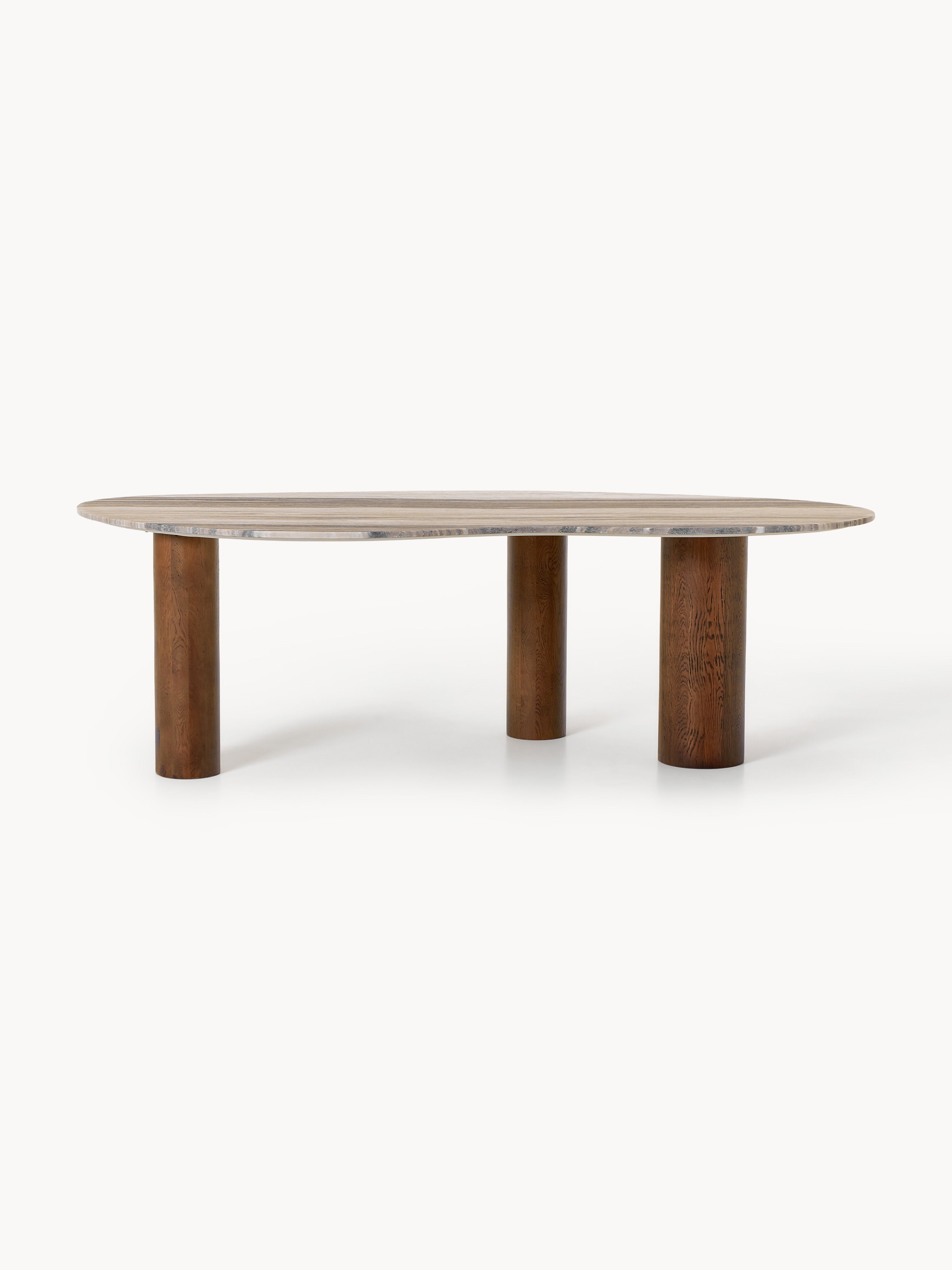 Naruto Organic-Shaped Marble Dining Table, in various sizes