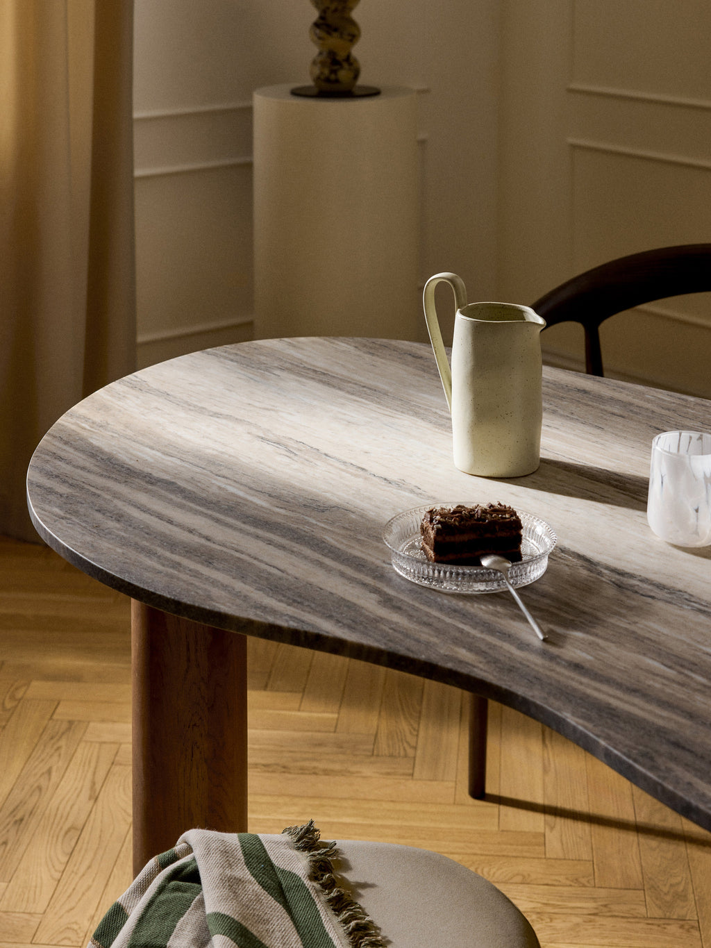 Naruto Organic-Shaped Marble Dining Table, in various sizes