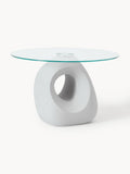 Gallery image 1 - Round Dining Table Linus with Glass Top, in various sizes