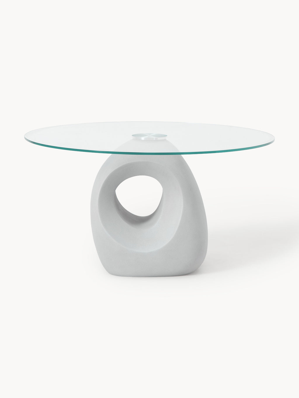 Linus Round Dining Table with Glass Top, in various sizes