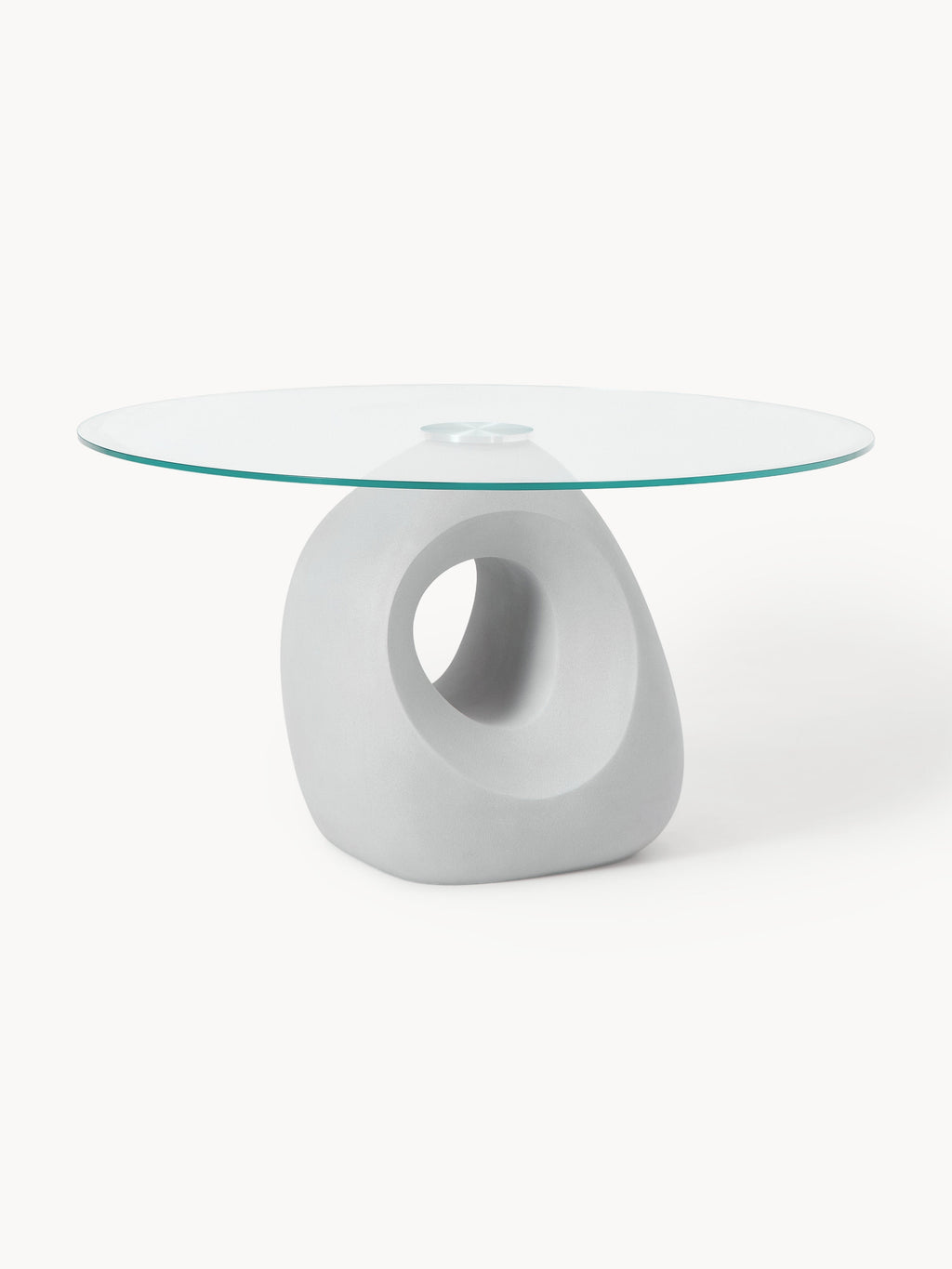 Linus Round Dining Table with Glass Top, in various sizes