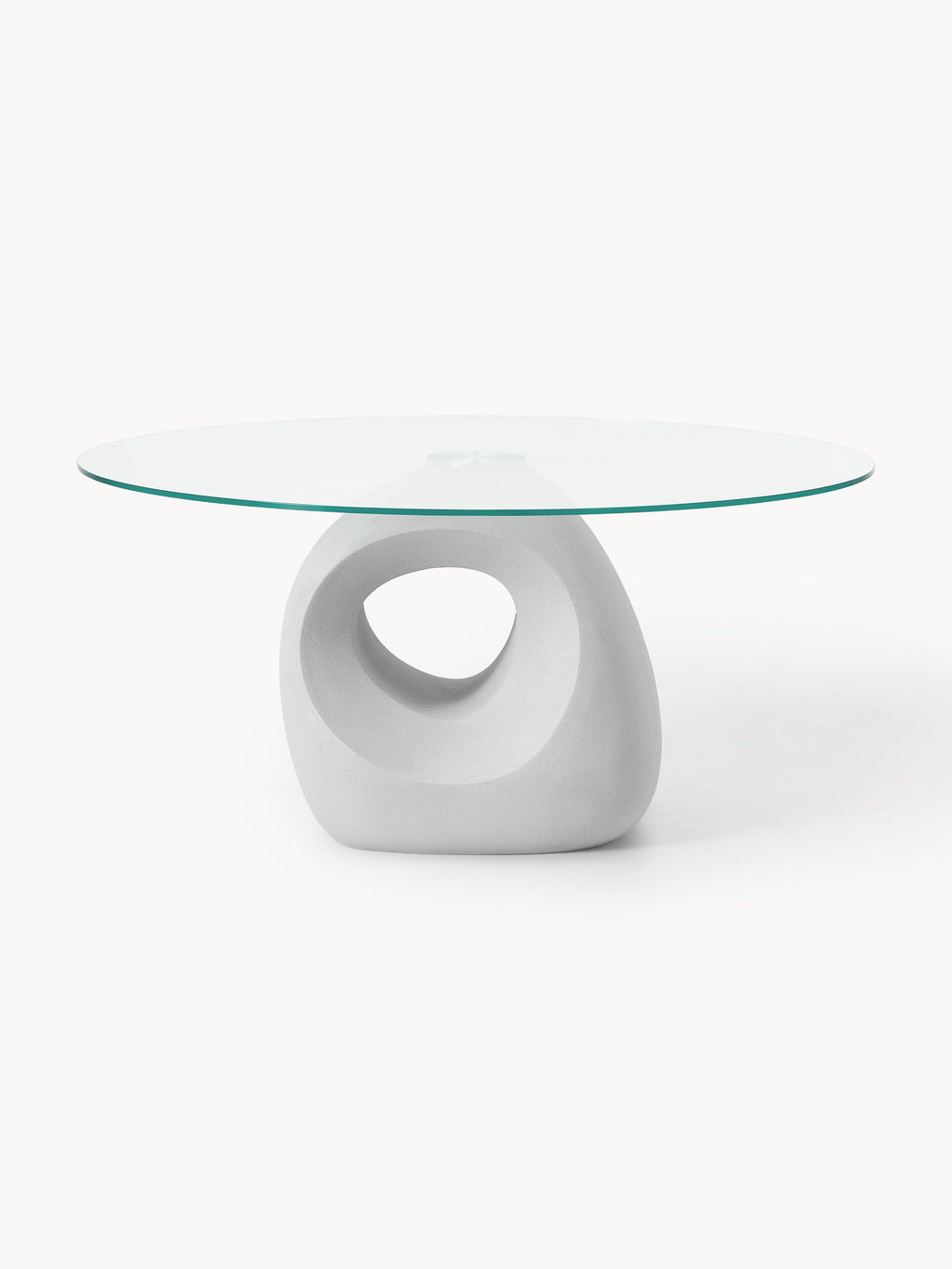 Linus Round Dining Table with Glass Top, in various sizes