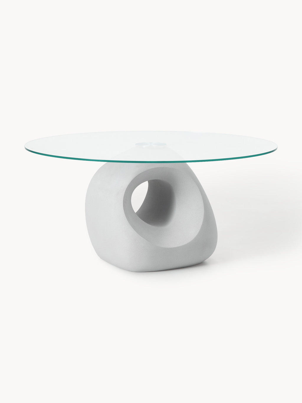 Linus Round Dining Table with Glass Top, in various sizes