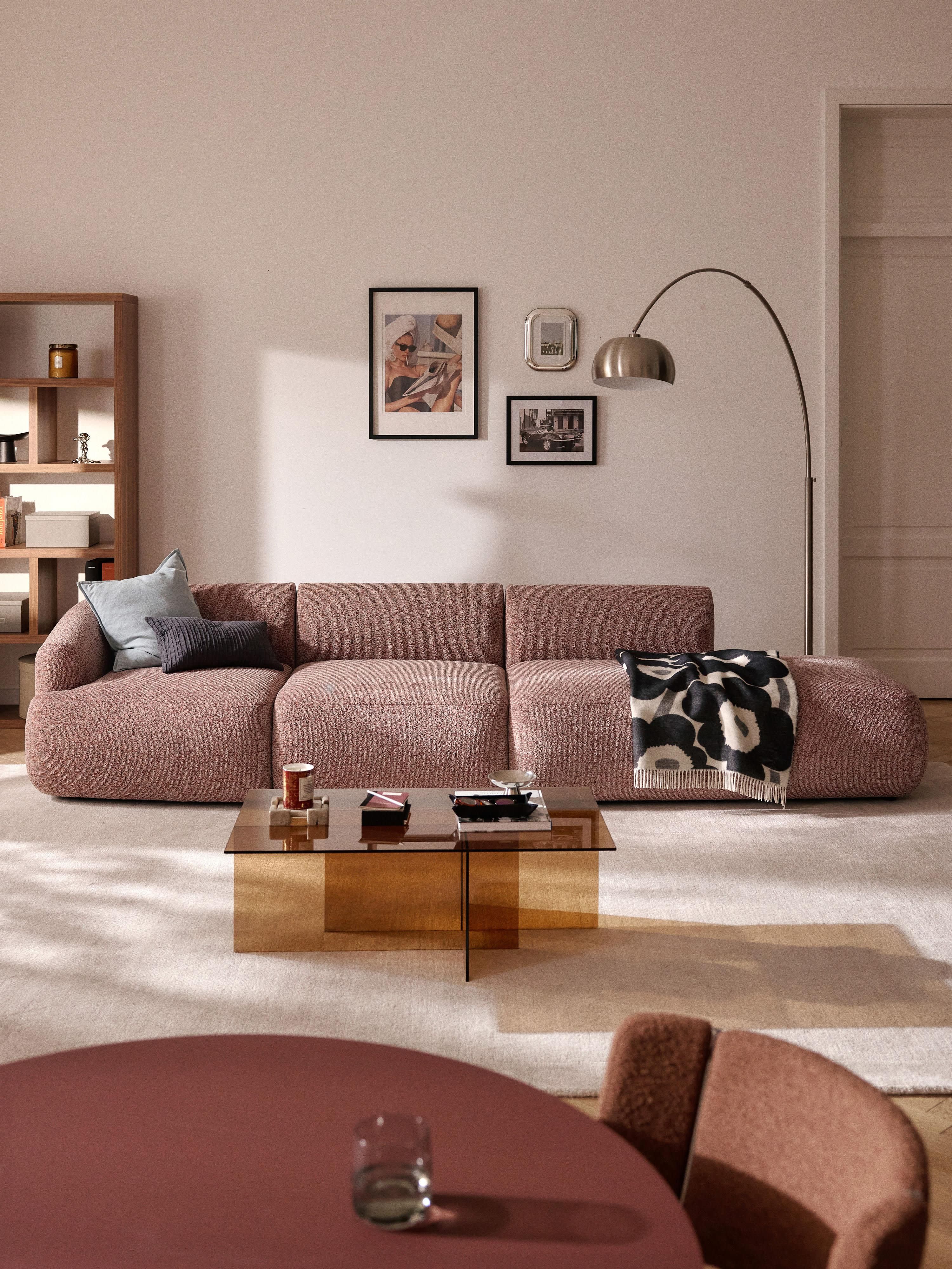 Sofia Modular Bouclé Chaise (4-seater)