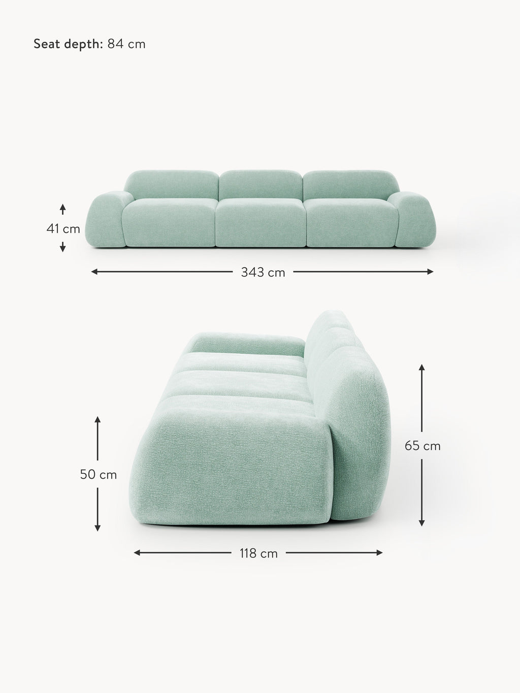 Wolke Modular Sofa (4-seater)