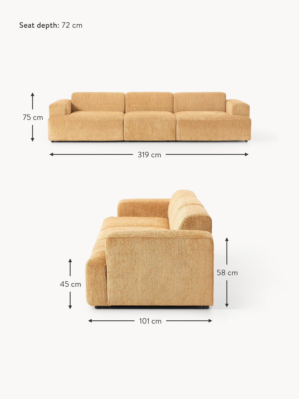 Melva Sofa (4-seater)