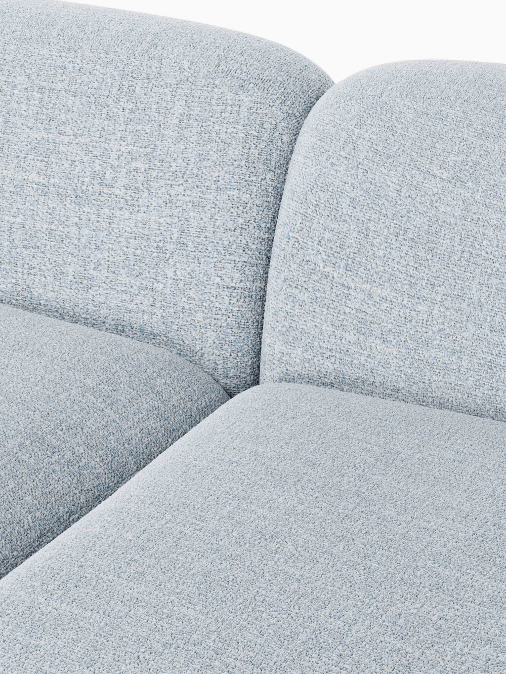 Wolke Modular Bouclé Chaise (3-seater)