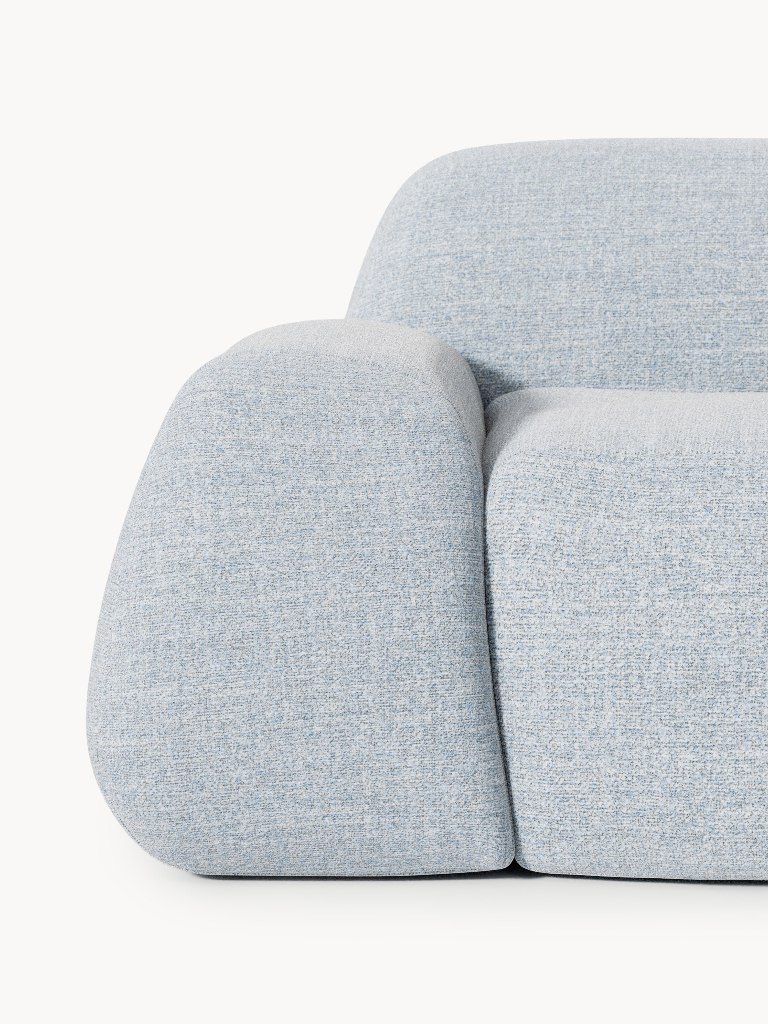 Wolke Modular Bouclé Chaise (3-seater)