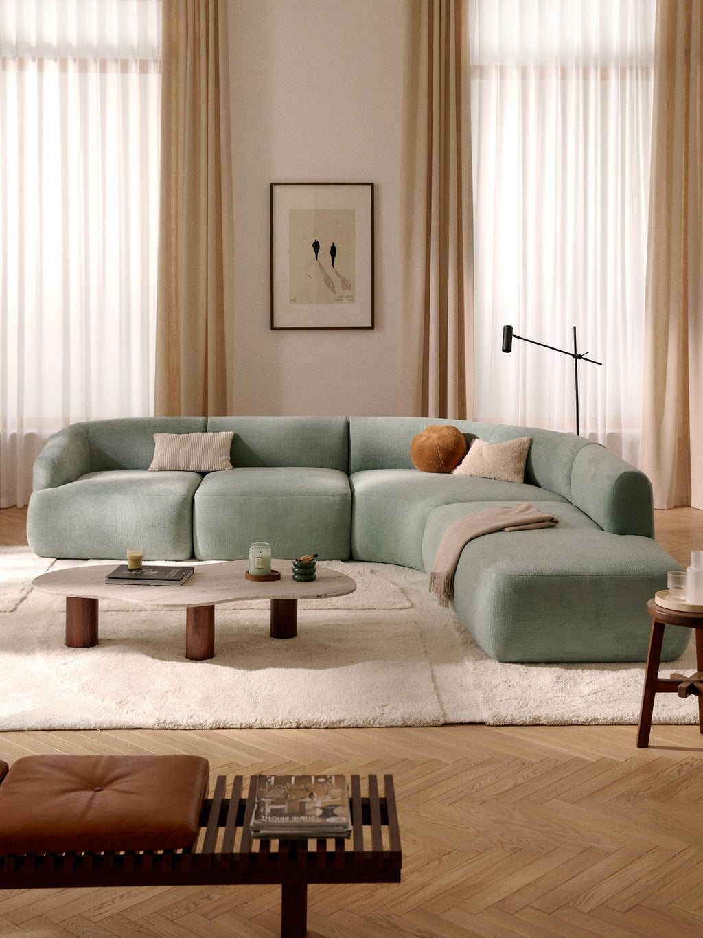 Sofia Modular Corner Sofa (4-seater)