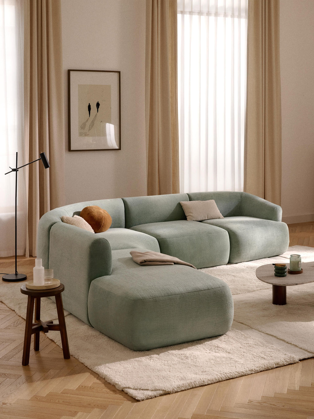 Sofia Modular Corner Sofa (4-seater)