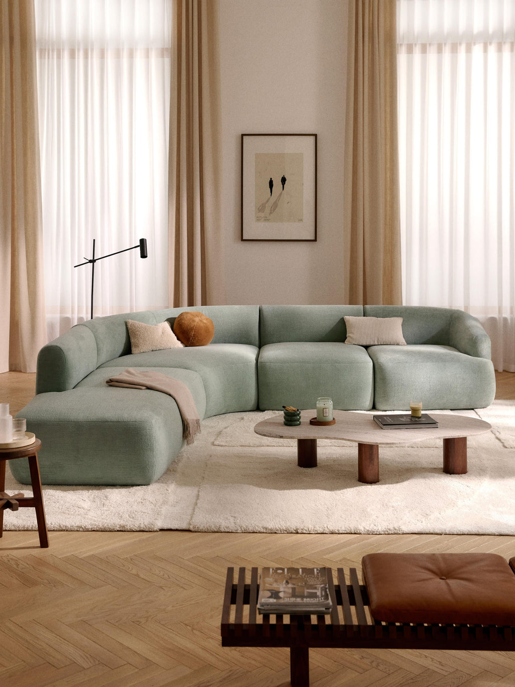 Sofia Modular Corner Sofa (4-seater)