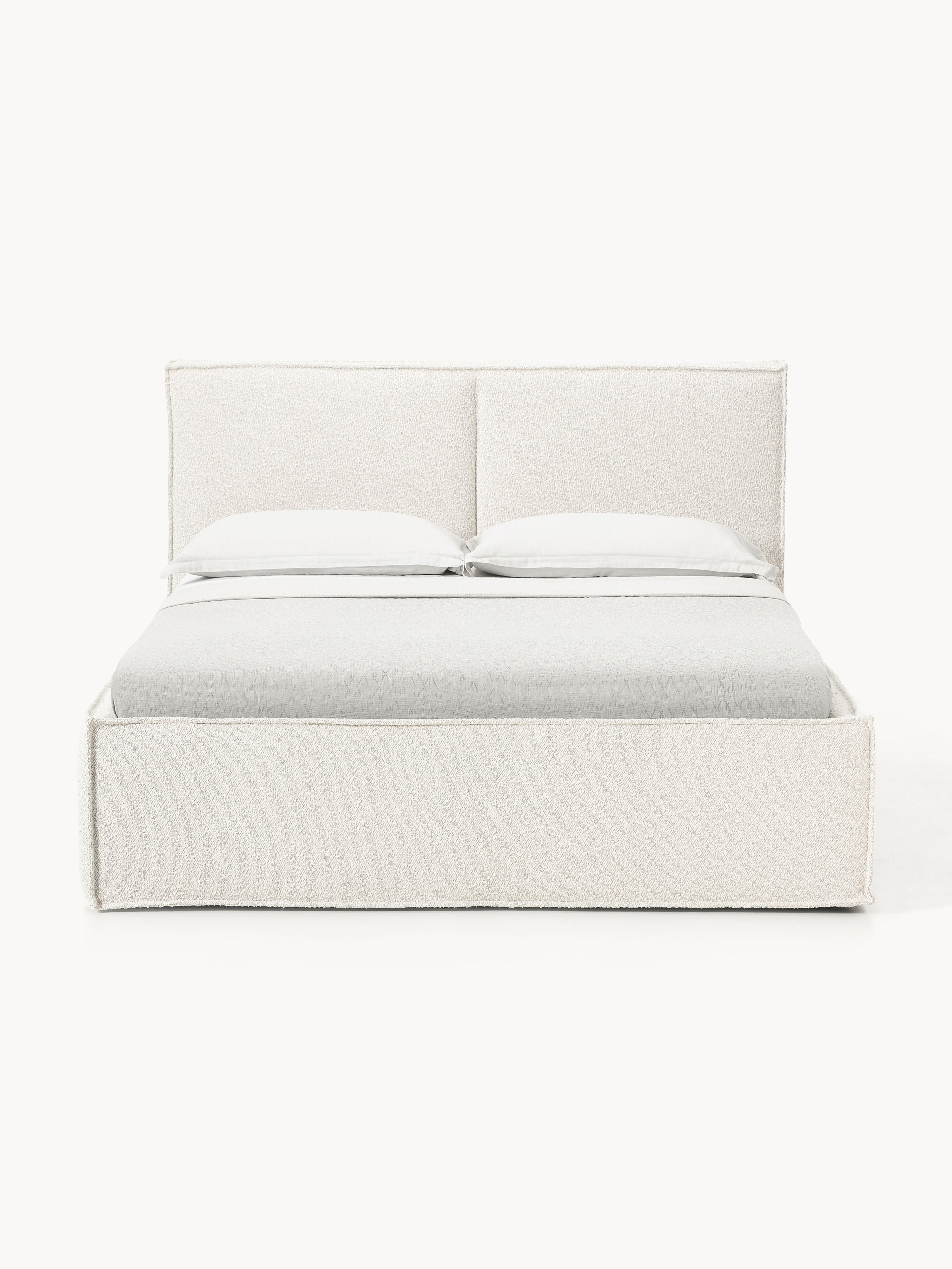 Dream Upholstered Bouclé Bed with Storage