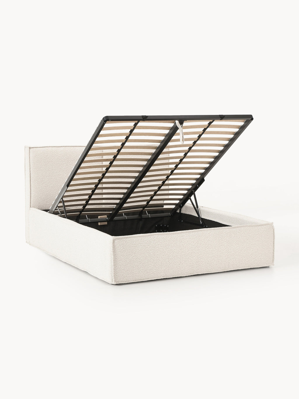 Dream Upholstered Bouclé Bed with Storage
