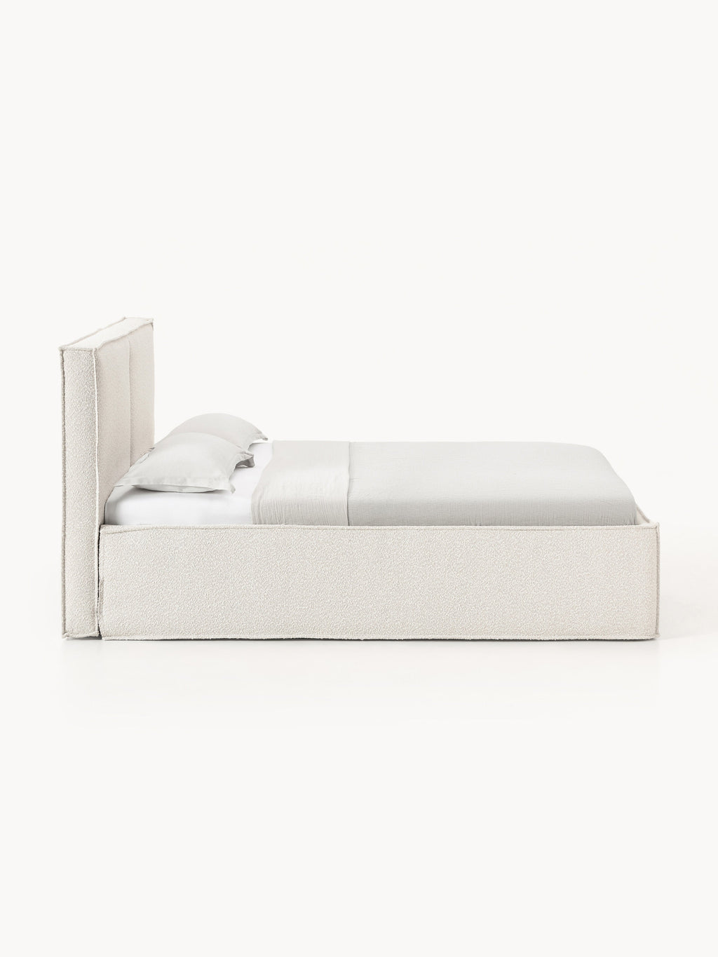 Dream Upholstered Bouclé Bed with Storage