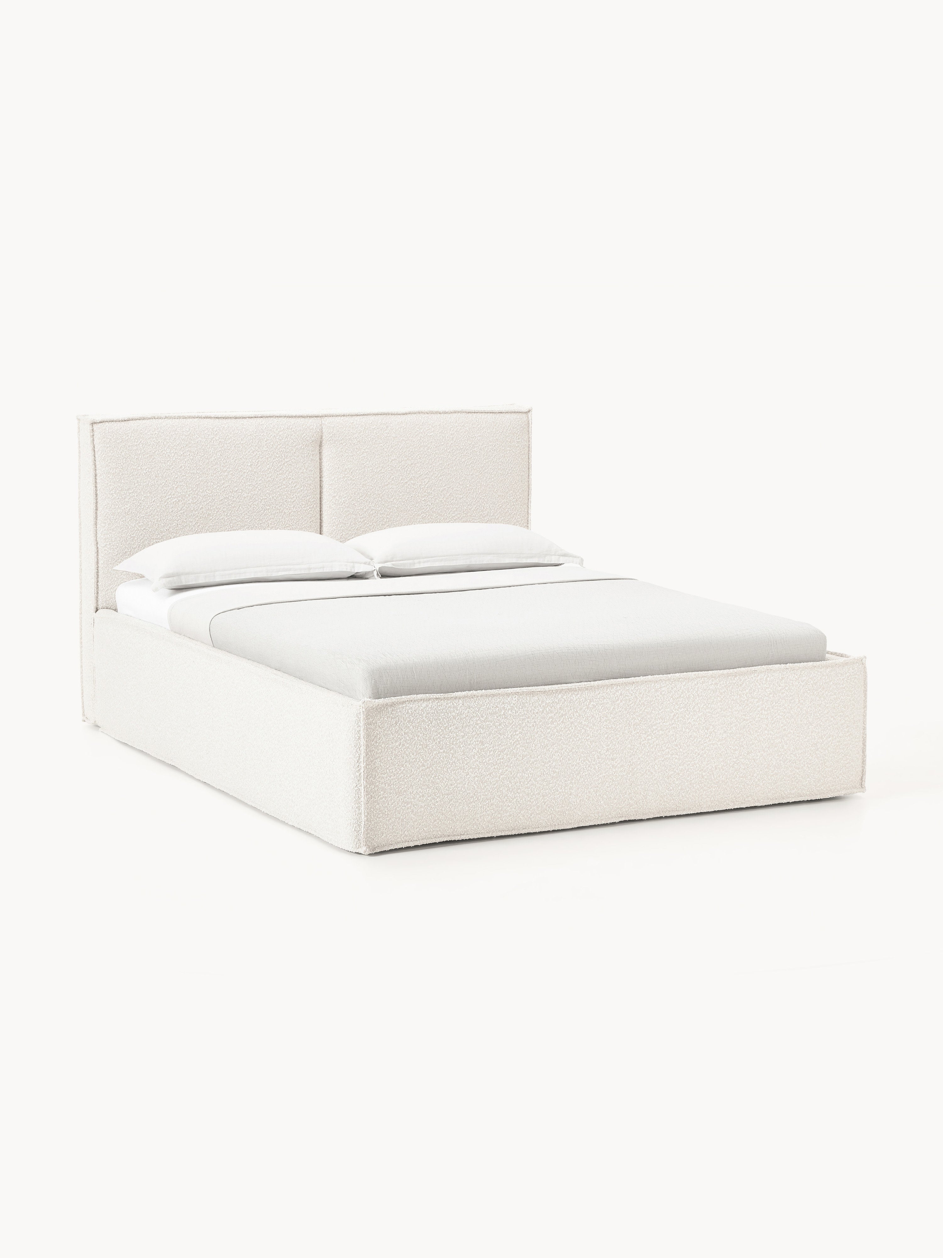 Gallery image 1 - Upholstered Bouclé Bed Dream with Storage