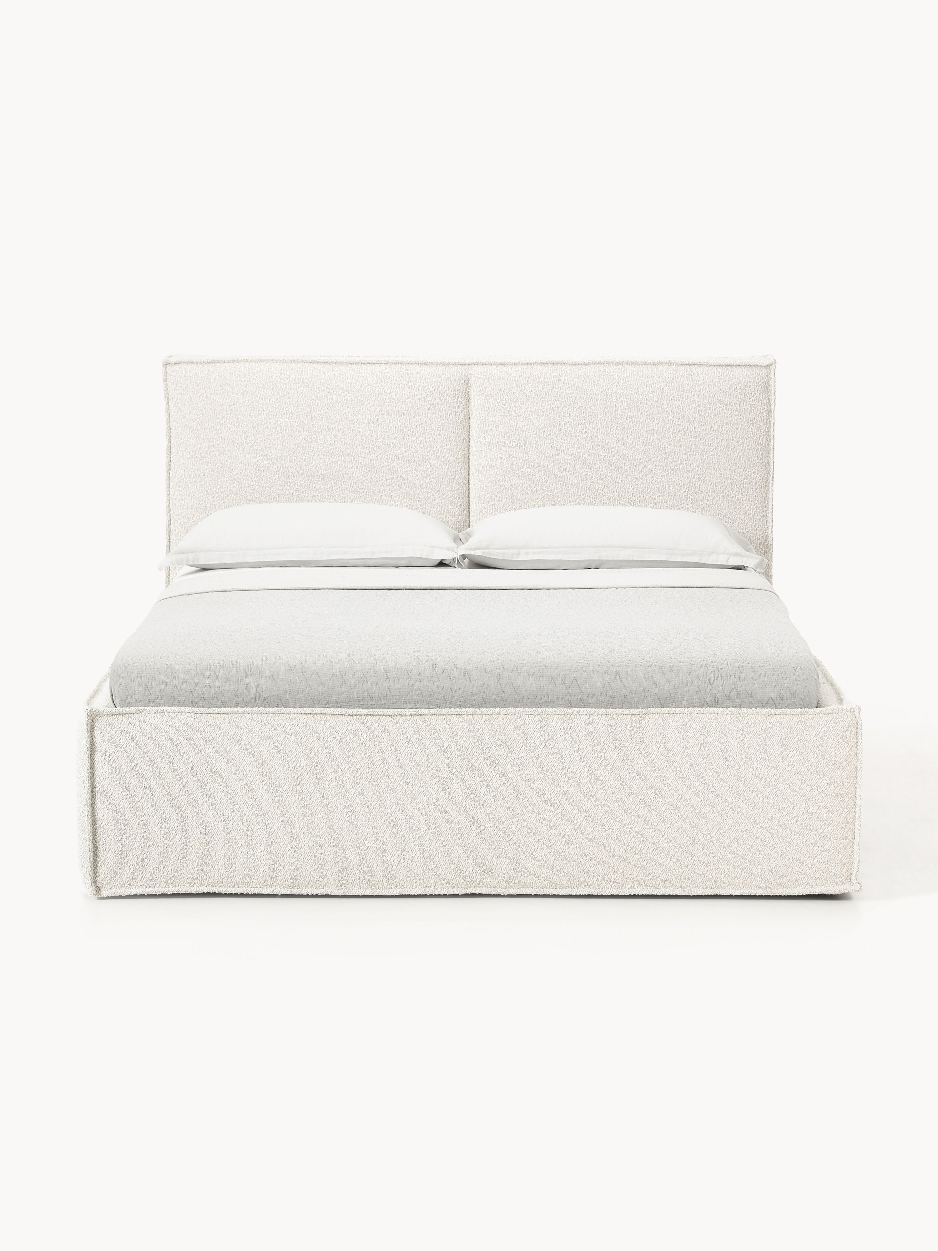 Dream Upholstered Bouclé Bed with Storage