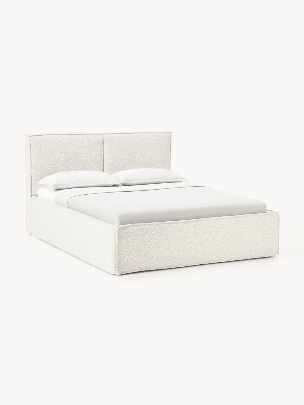 Dream Upholstered Bouclé Bed with Storage