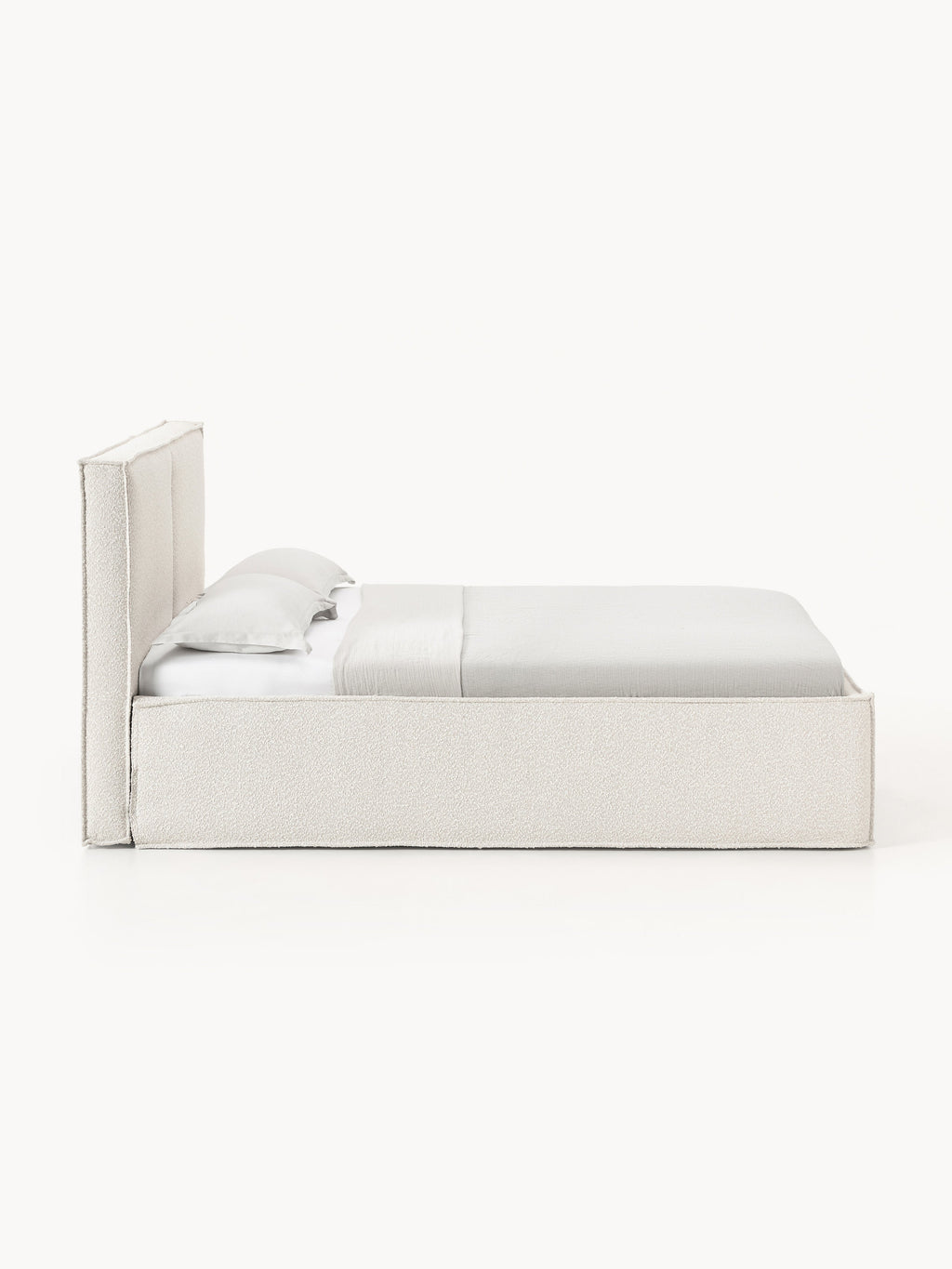 Dream Upholstered Bouclé Bed with Storage