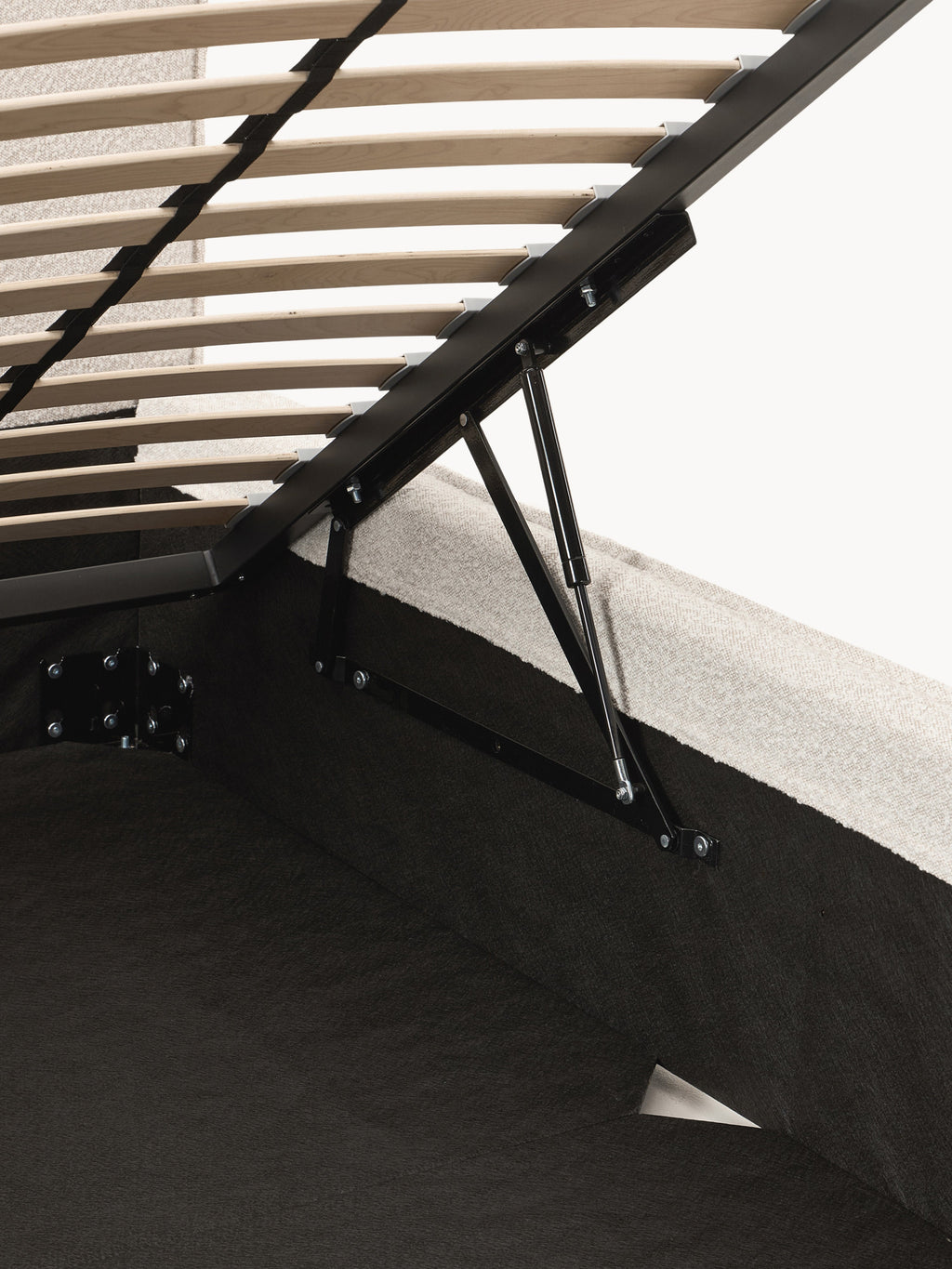 Dream Upholstered Bouclé Bed with Storage