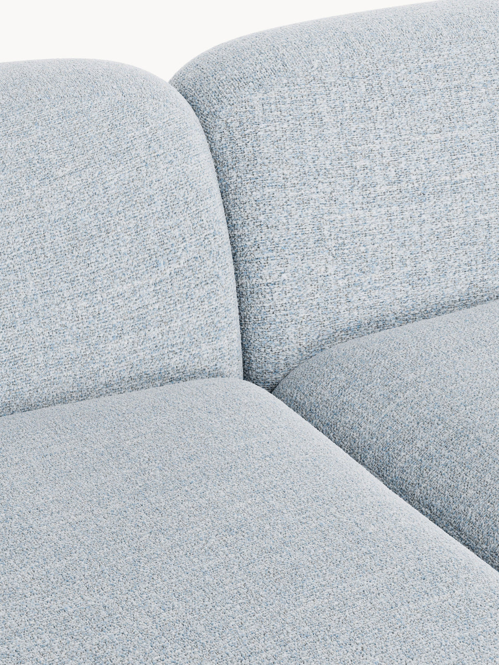 Wolke Modular Bouclé Corner Sofa (4-seater) with Chaise End