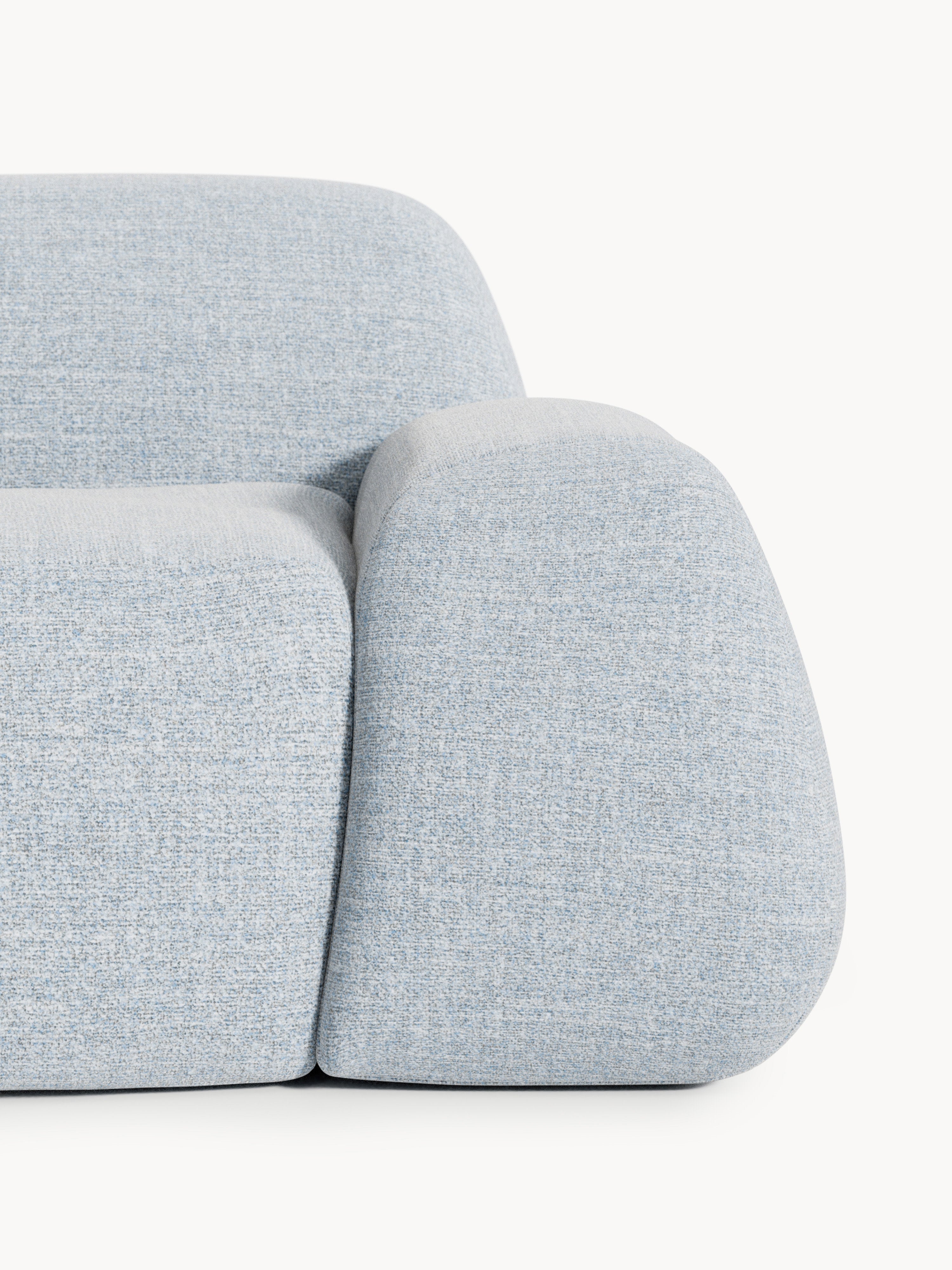 Wolke Modular Bouclé Corner Sofa (4-seater) with Chaise End