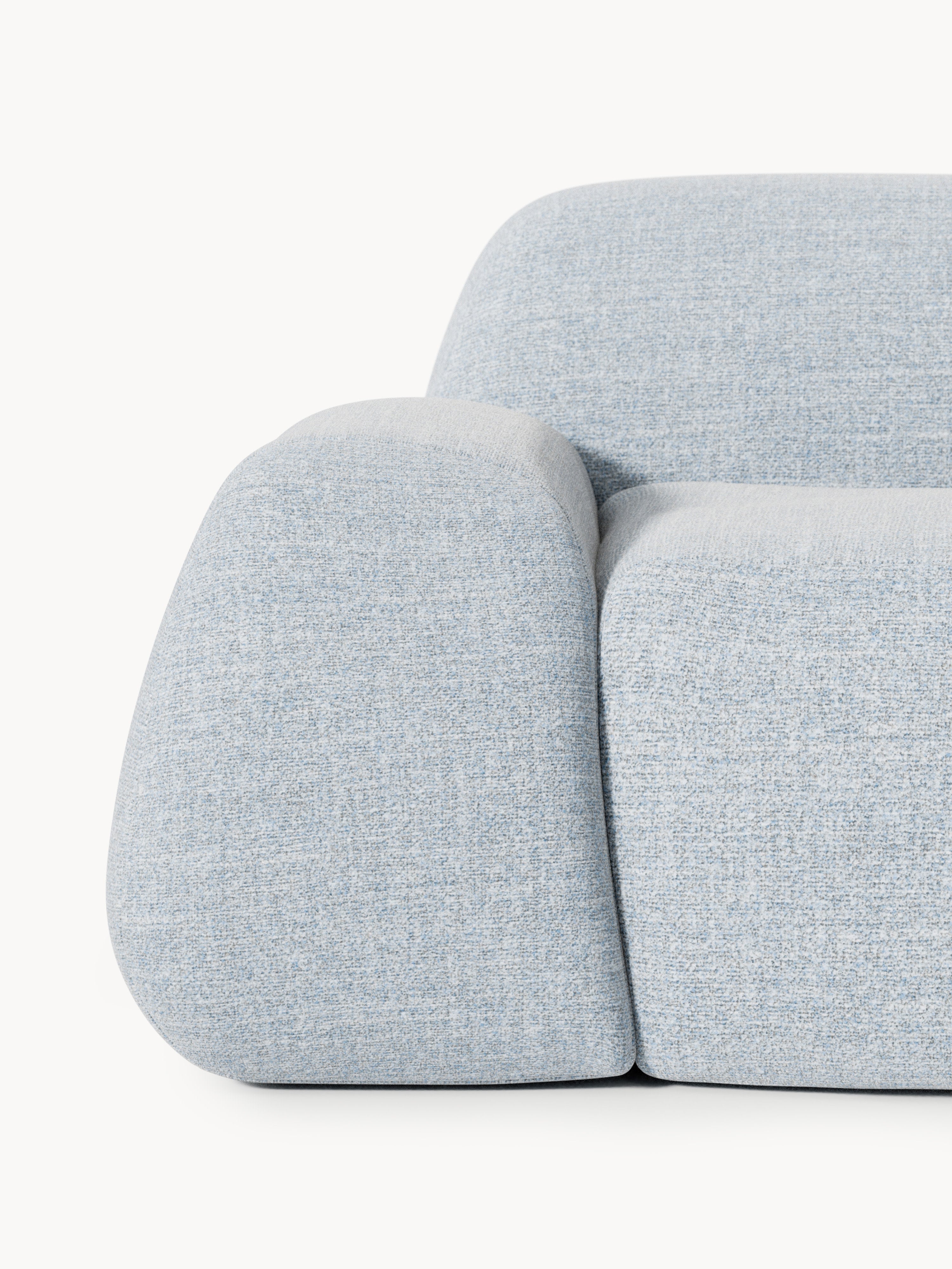 Wolke Modular Bouclé Corner Sofa (4-seater) with Chaise End