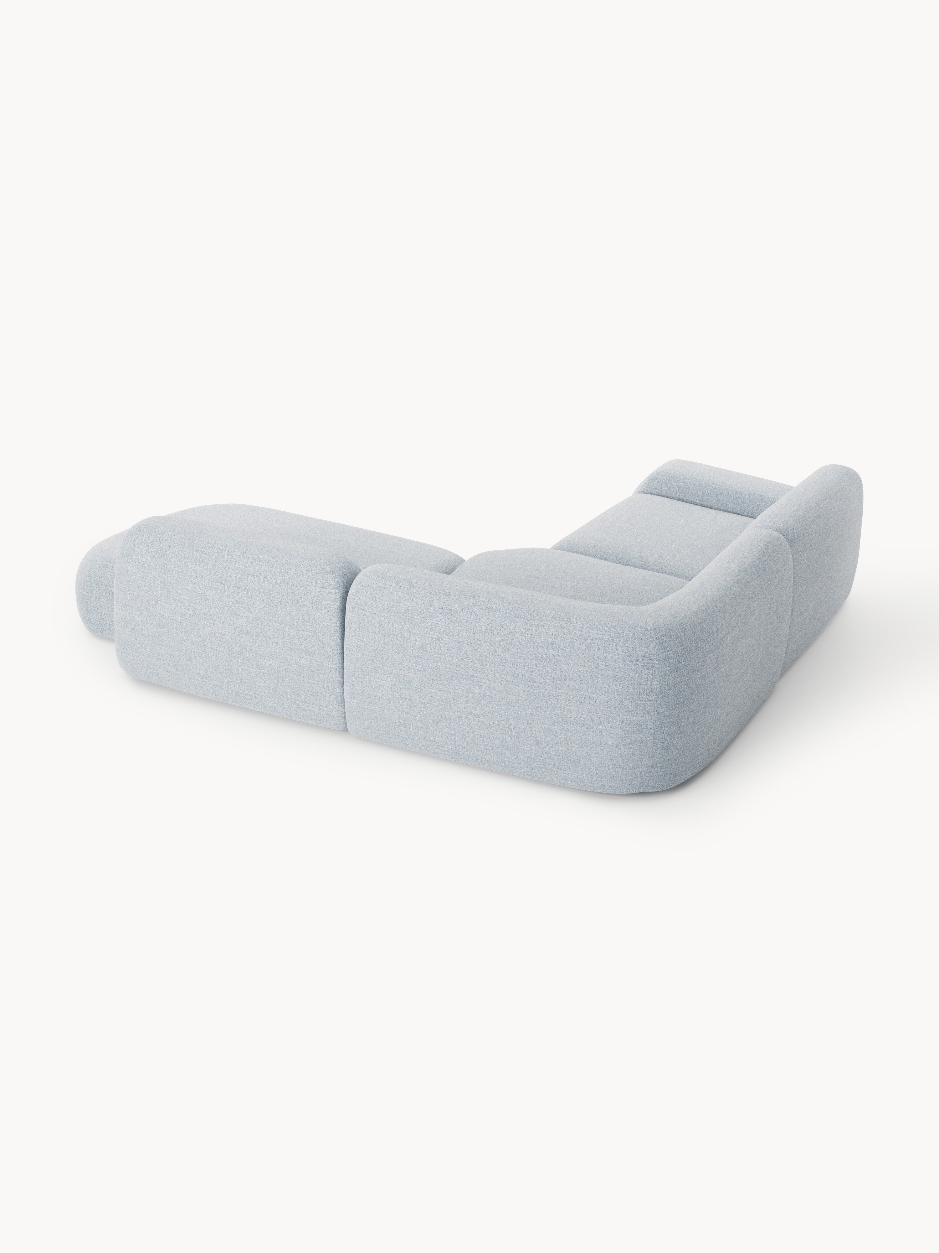 Wolke Modular Bouclé Corner Sofa (4-seater) with Chaise End