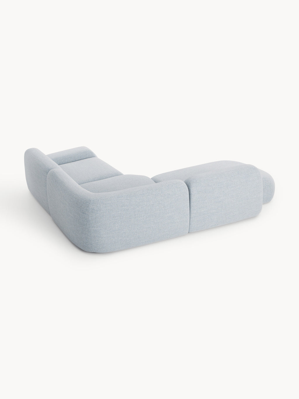 Wolke Modular Bouclé Corner Sofa (4-seater) with Chaise End