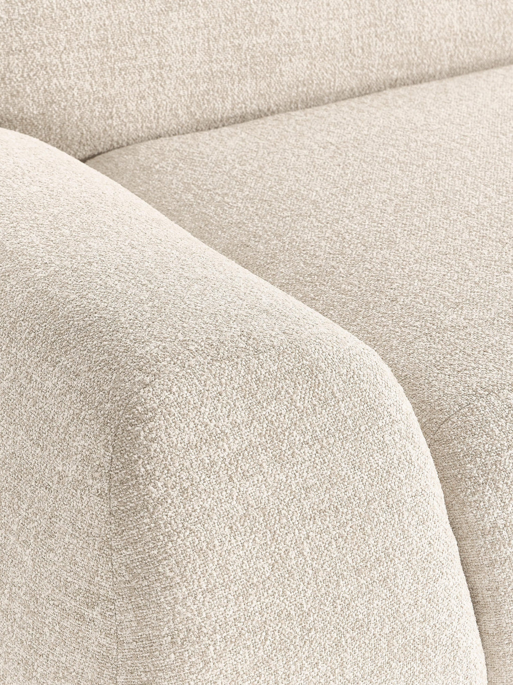 Wolke Bouclé Sofa (2-seater) with Chaise End