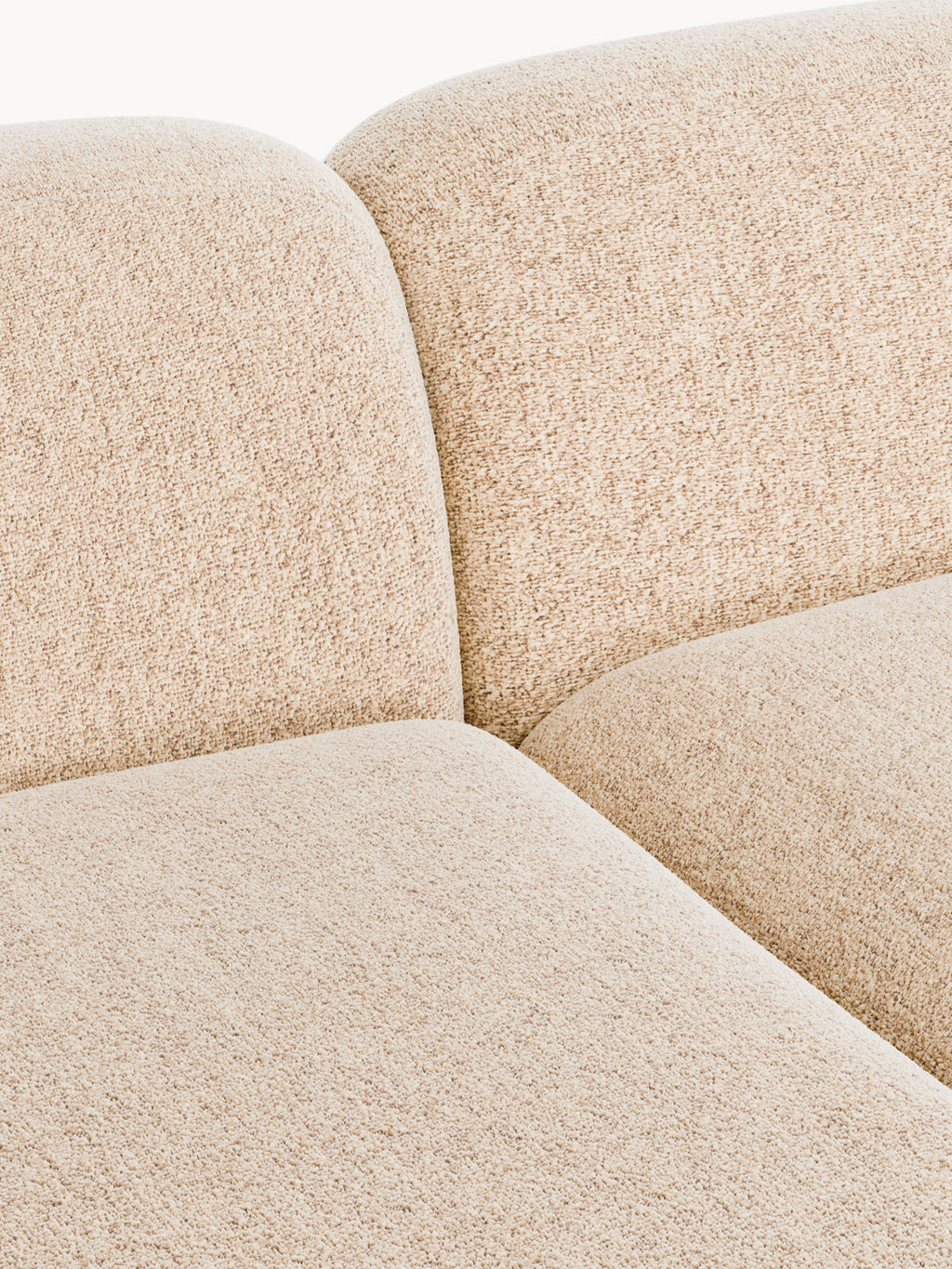 Wolke Modular Bouclé Corner Sofa (3-seater)