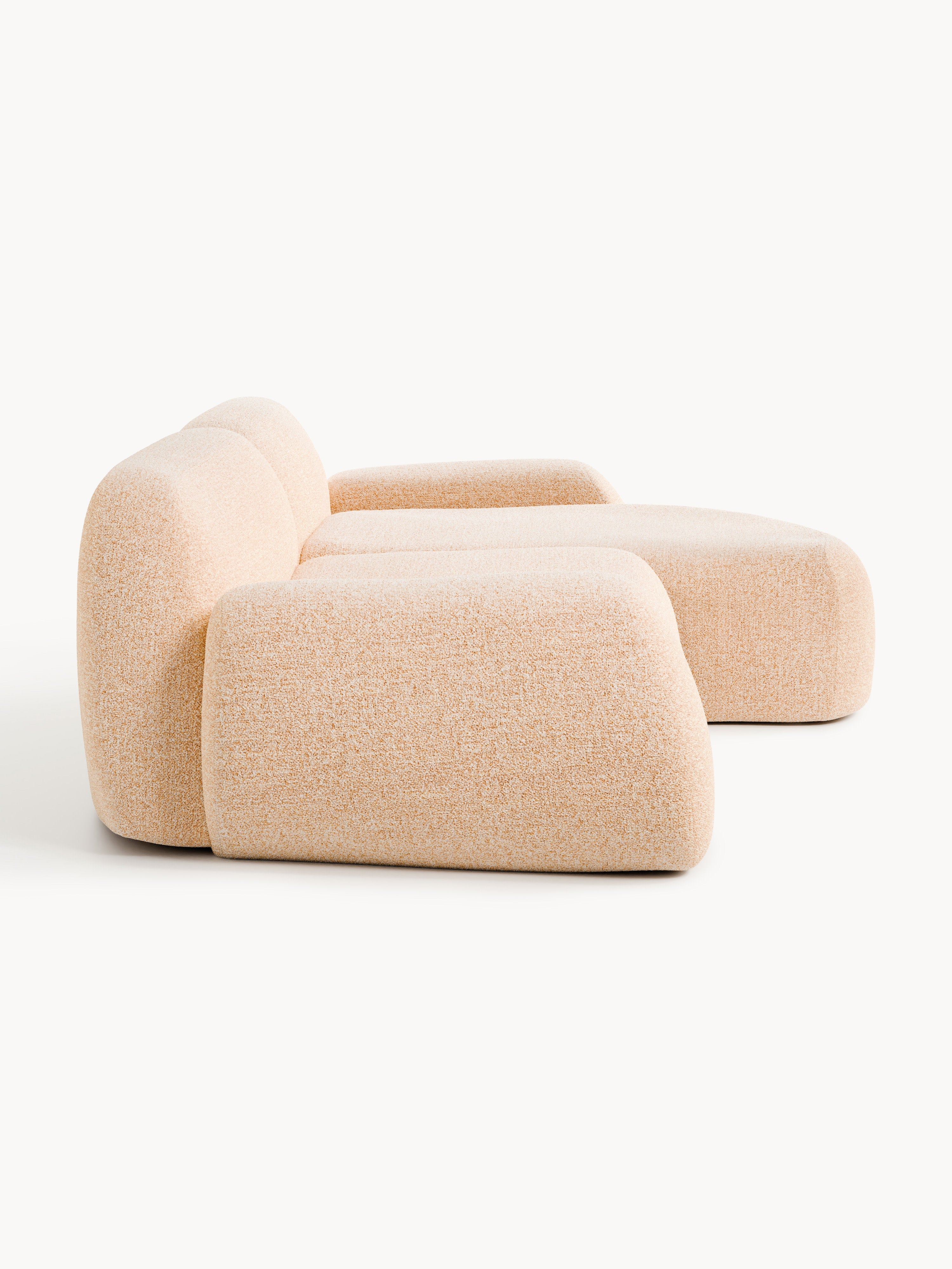 Wolke Modular Bouclé Corner Sofa (3-seater)