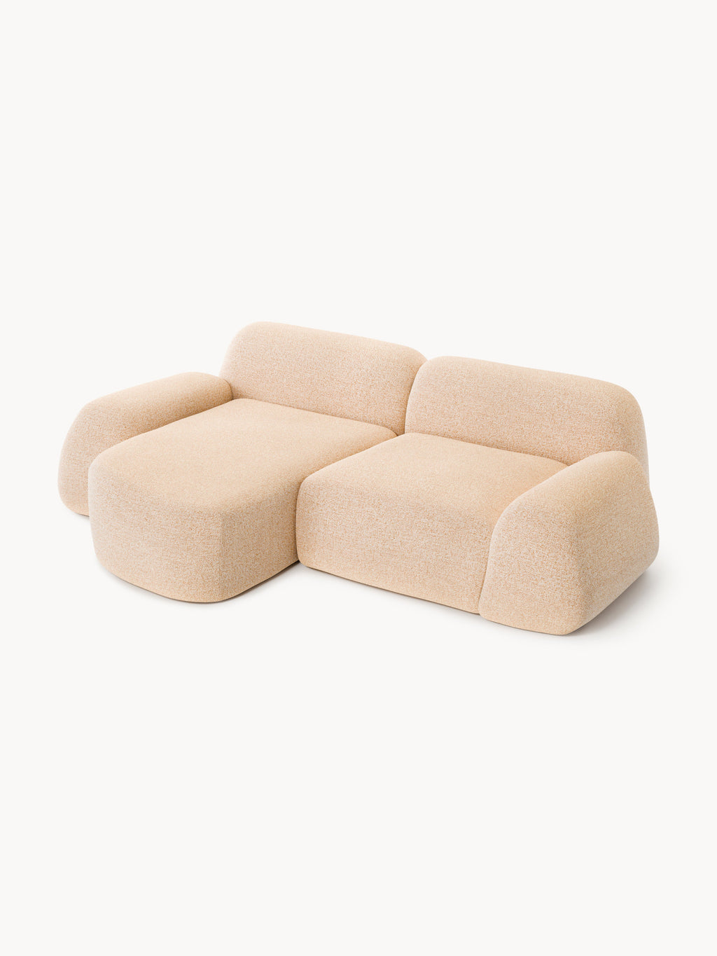 Wolke Modular Bouclé Corner Sofa (3-seater)