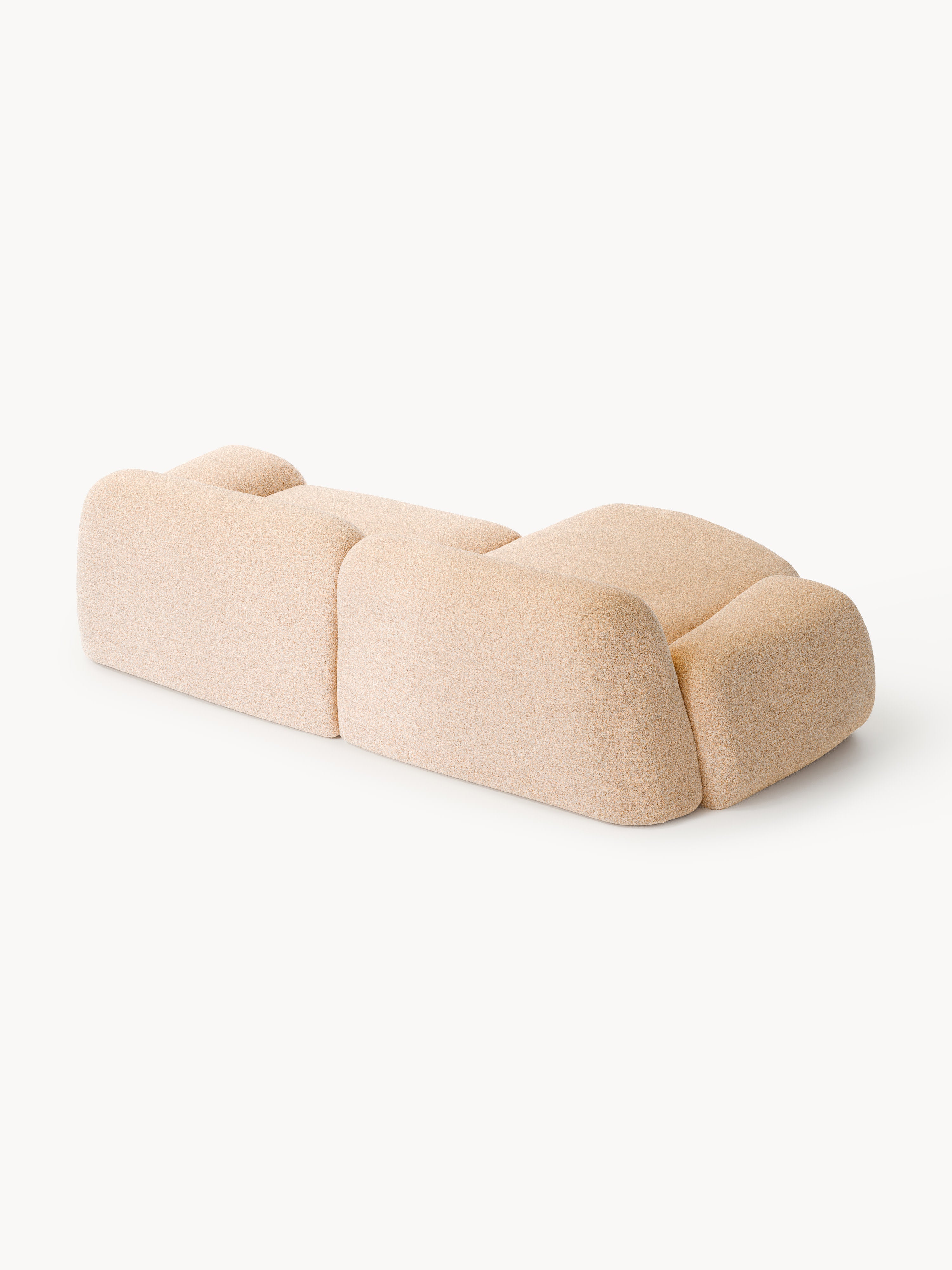 Wolke Modular Bouclé Corner Sofa (3-seater)