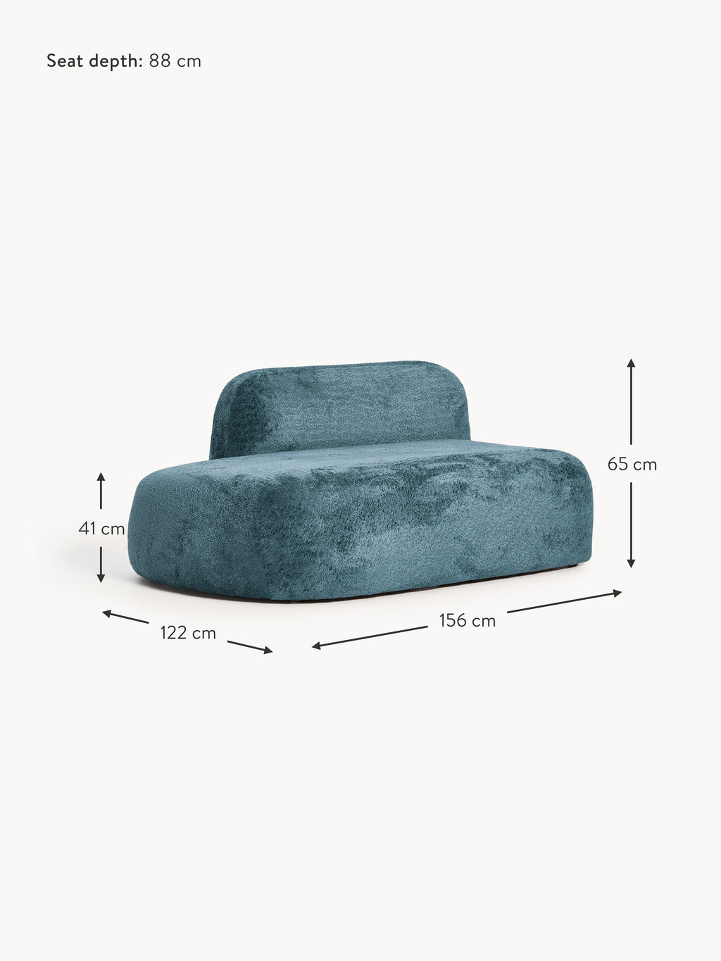 Wolke Teddy Bouclé Chaise Module