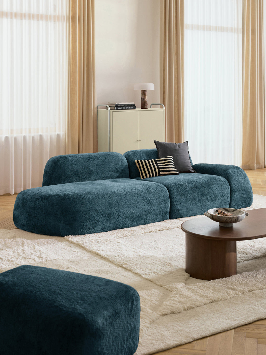 Wolke Teddy Bouclé Chaise Module