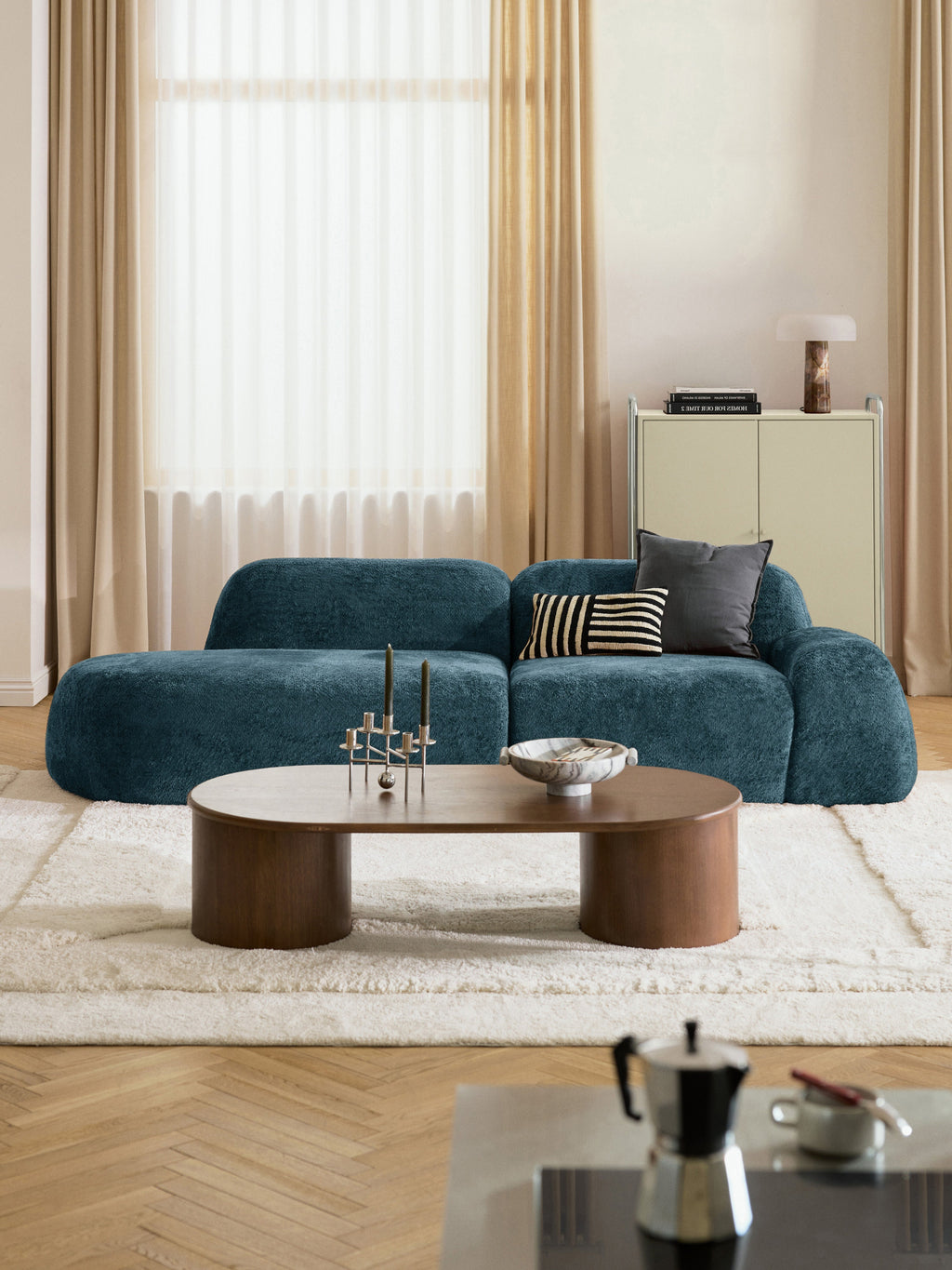 Wolke Teddy Bouclé Chaise Module