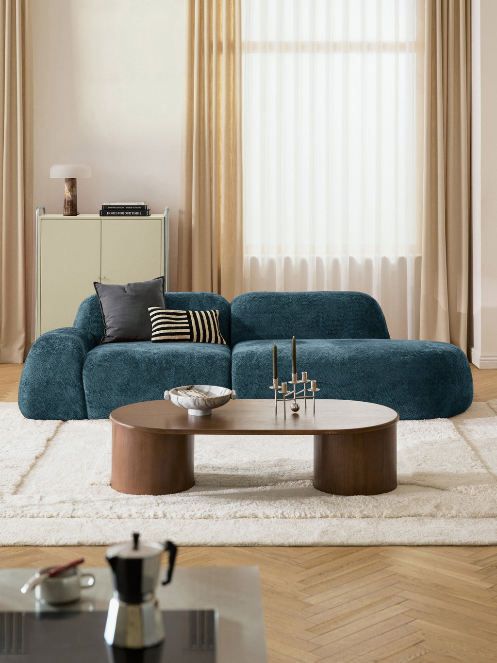 Wolke Teddy Bouclé Chaise Module