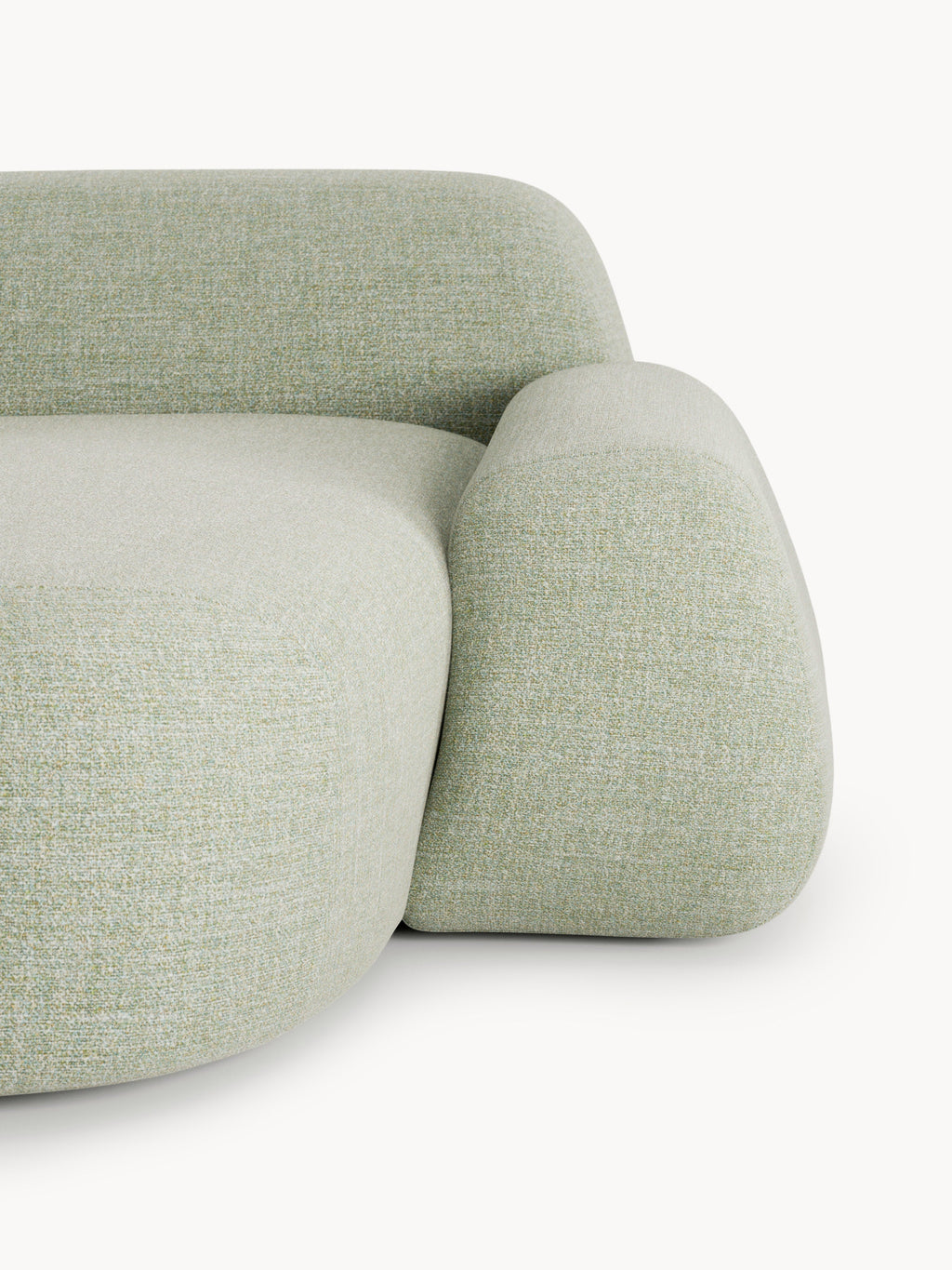 Wolke Modular Bouclé Corner Sofa (3-seater)