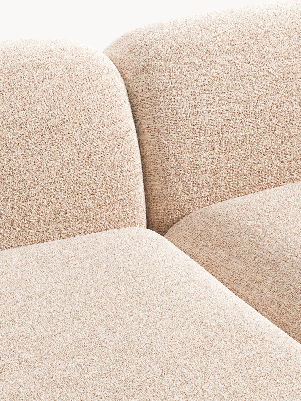 Wolke Modular Bouclé Chaise (3-seater)