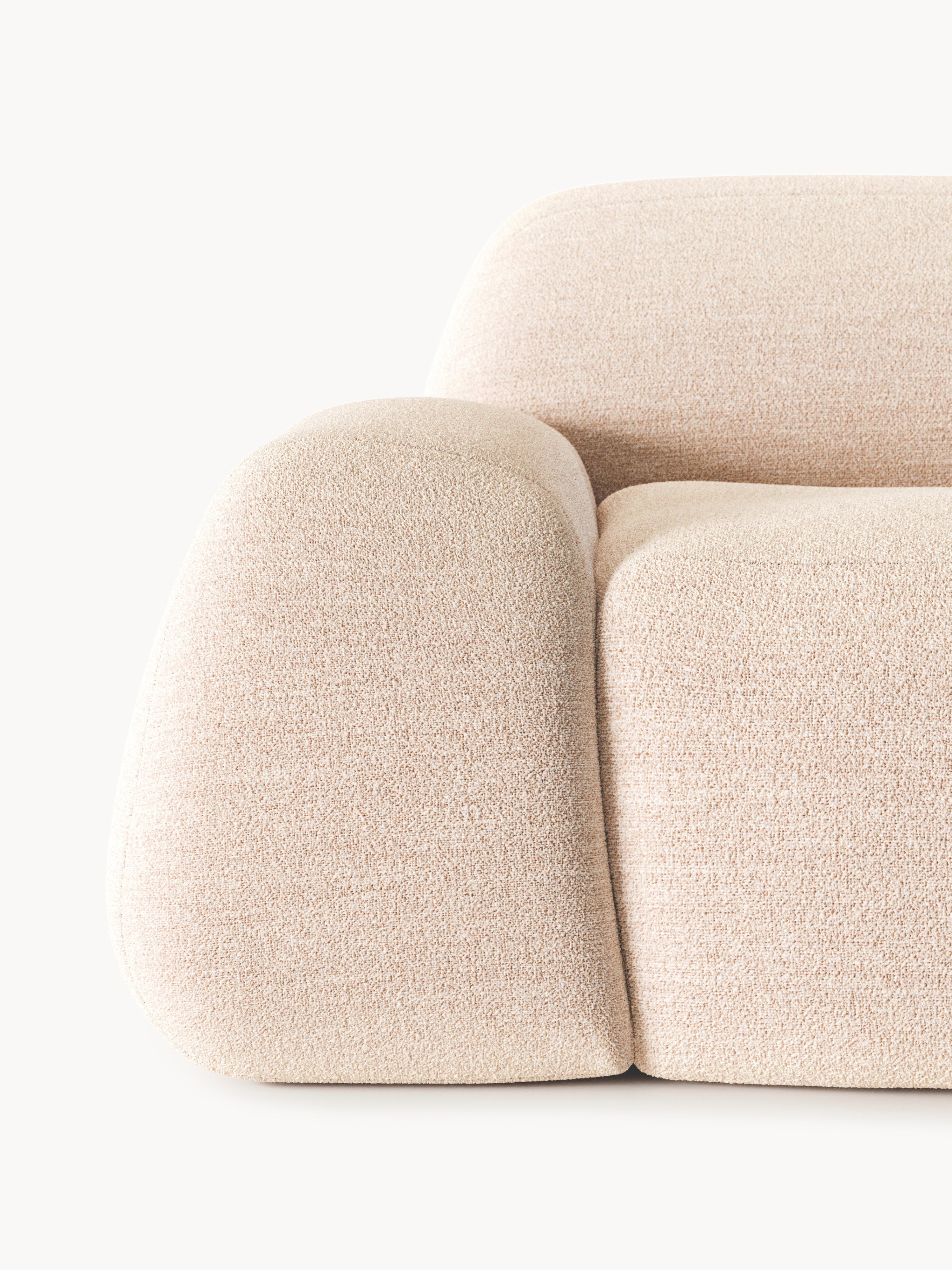 Wolke Modular Bouclé Chaise (3-seater)