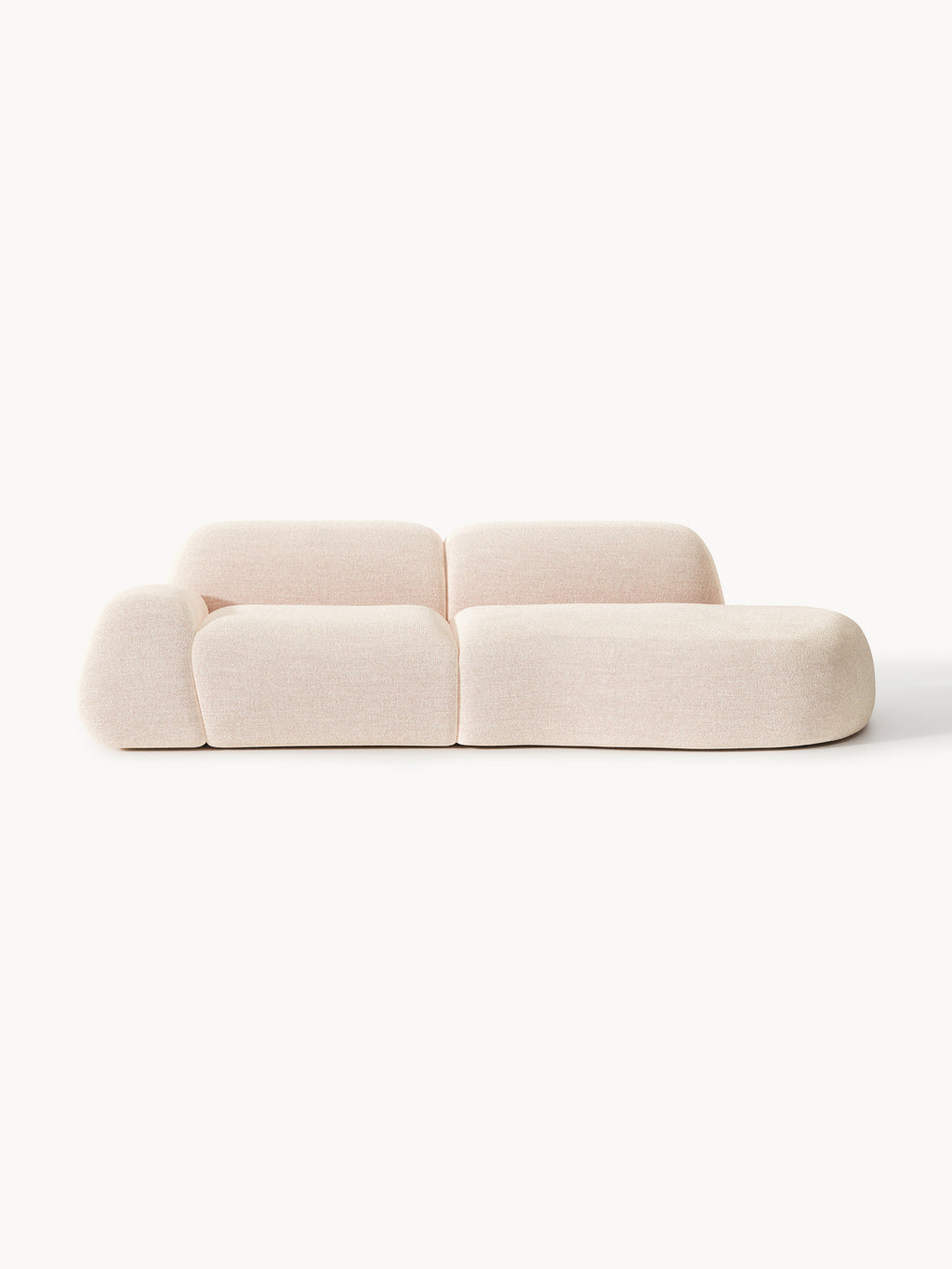 Wolke Modular Bouclé Chaise (3-seater)